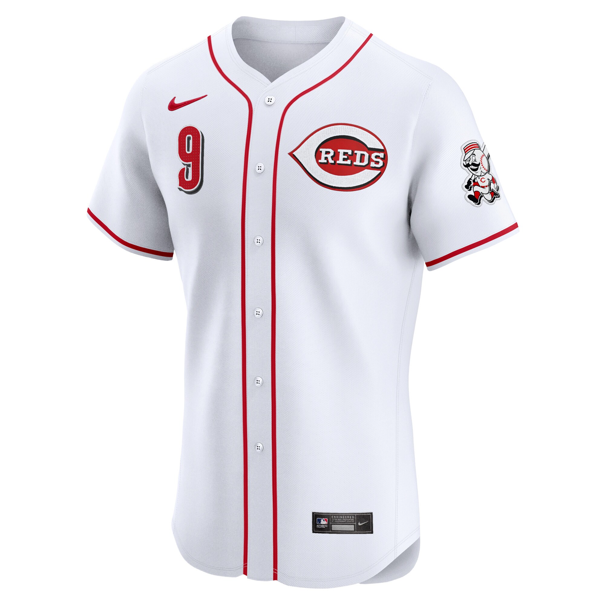 Alternative view of Matt Mclain Cincinnati Reds Home Elite Player Jersey - White