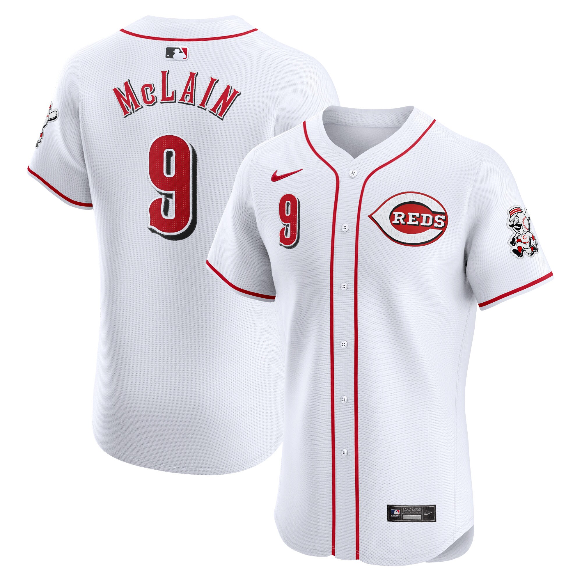 Matt Mclain Cincinnati Reds Home Elite Player Jersey - White