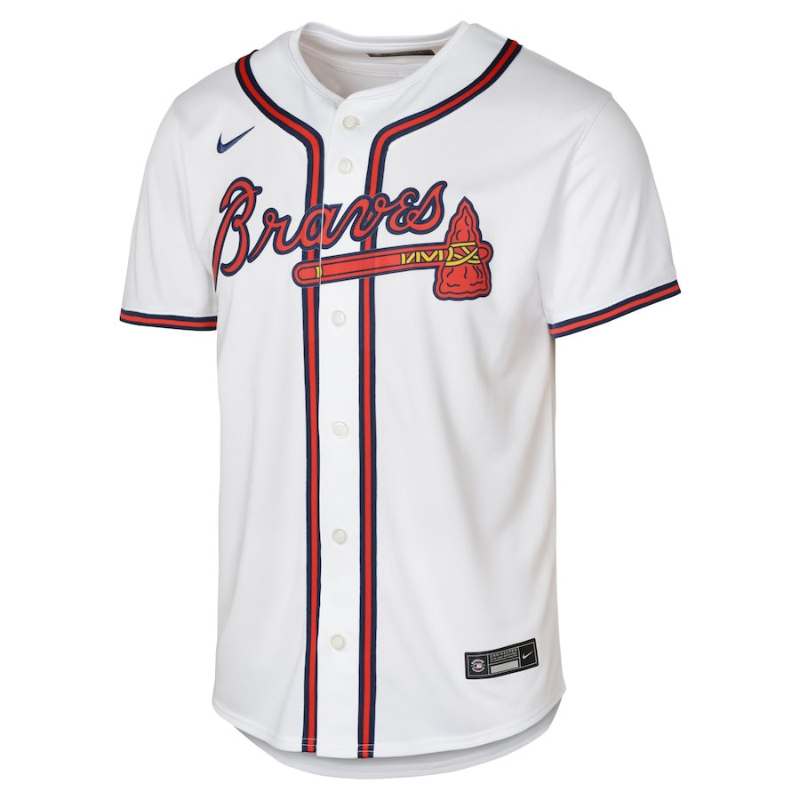 Alternative view of Matt Olson 28 Atlanta Braves Home Limited Player YOUTH Jersey - White - JS894