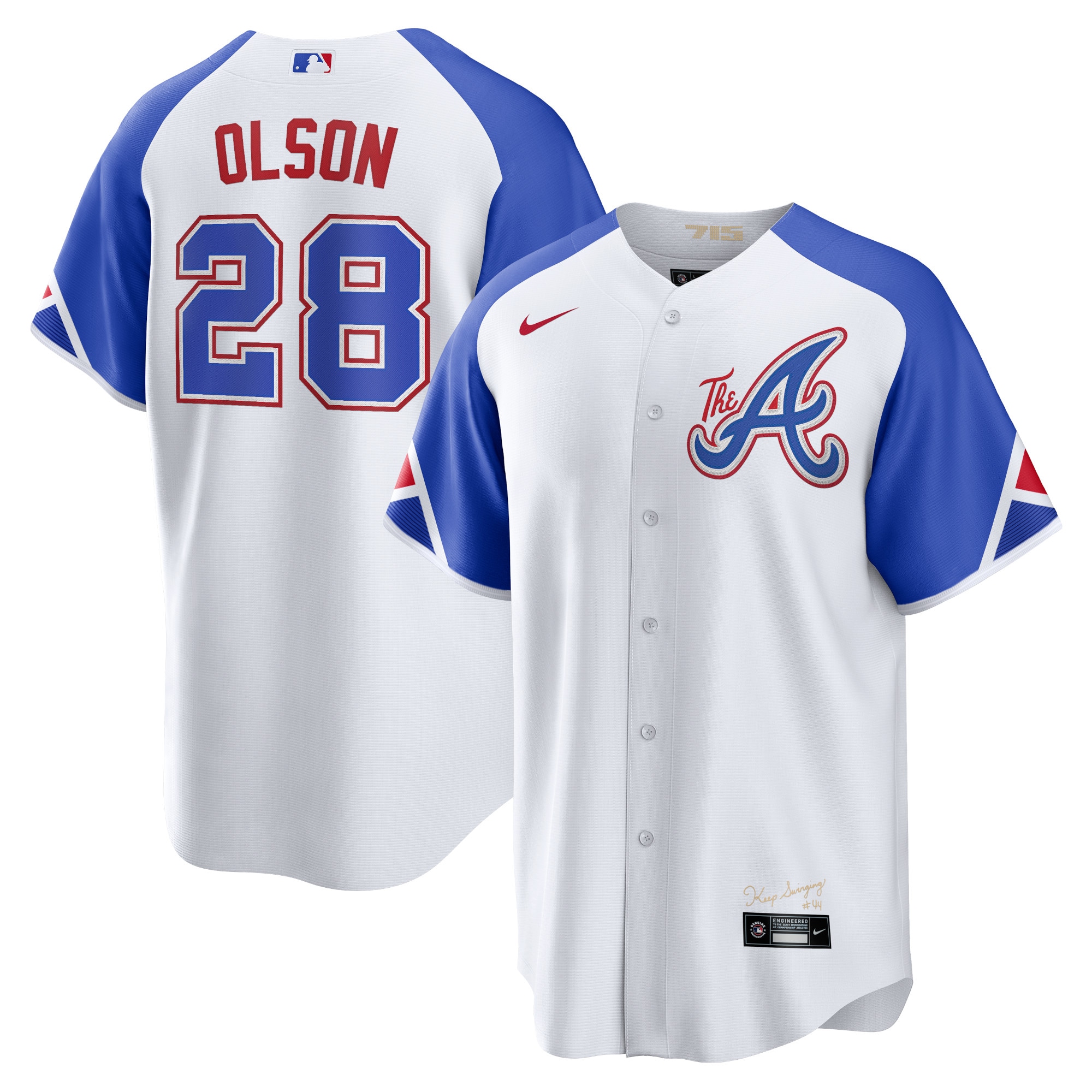 Matt Olson Atlanta Braves 2023 City Connect Replica Player Jersey - White
