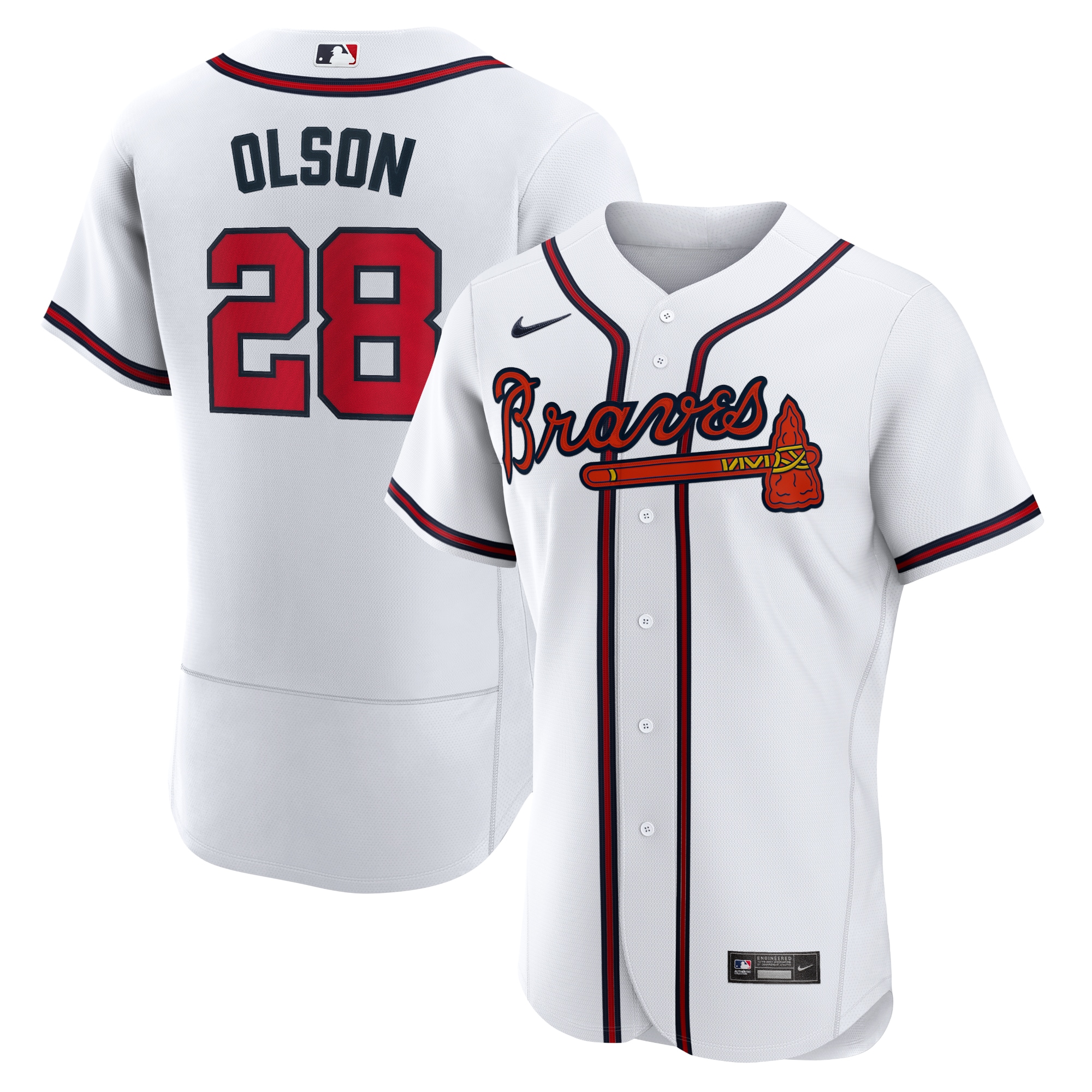 Matt Olson Atlanta Braves Home Authentic Player Jersey - White