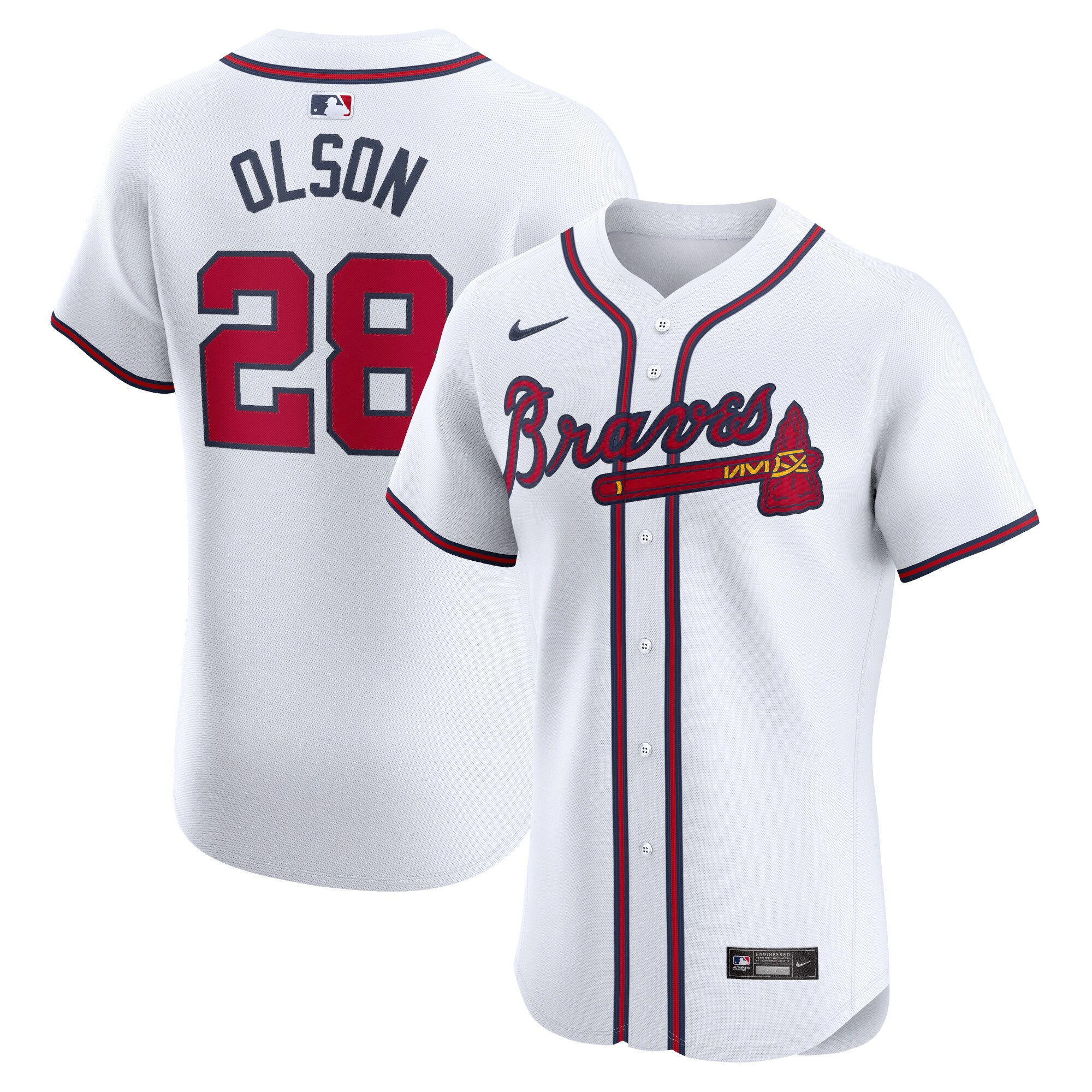 Matt Olson Atlanta Braves Home Elite Player Jersey - White