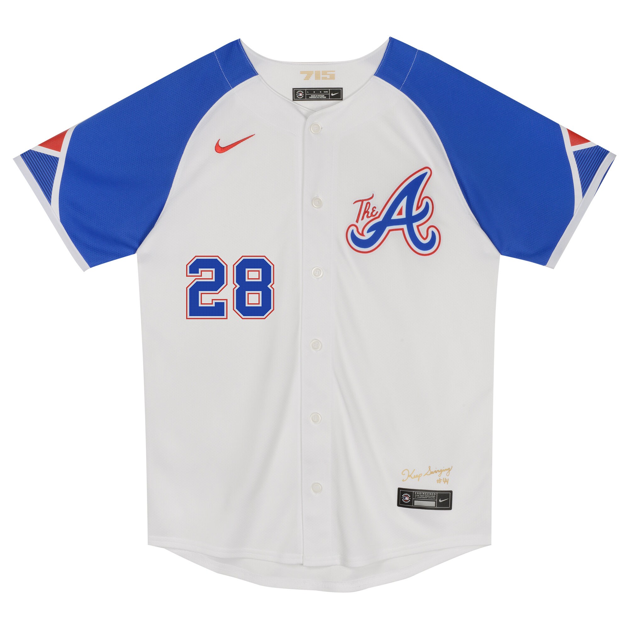 Alternative view of Matt Olson Atlanta Braves Preschool City Connect Limited Player Jersey - White