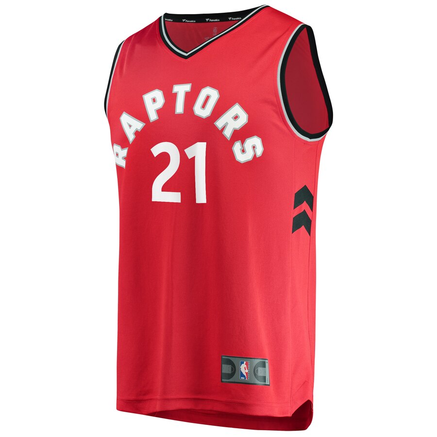 Alternative view of Matt Thomas Toronto Raptors Fanatics Branded Fast Break Replica Player Team Jersey – Icon Edition – Red