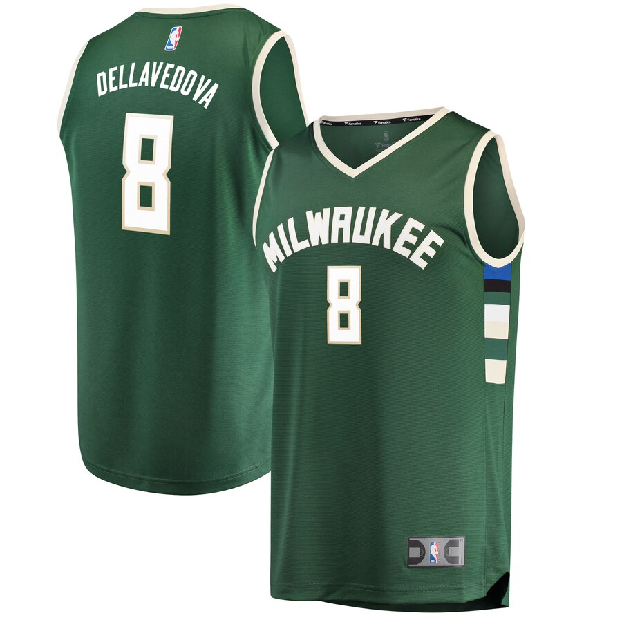Matthew Dellavedova Milwaukee Bucks Fanatics Branded Fast Break Replica Jersey Green - Icon Edition
