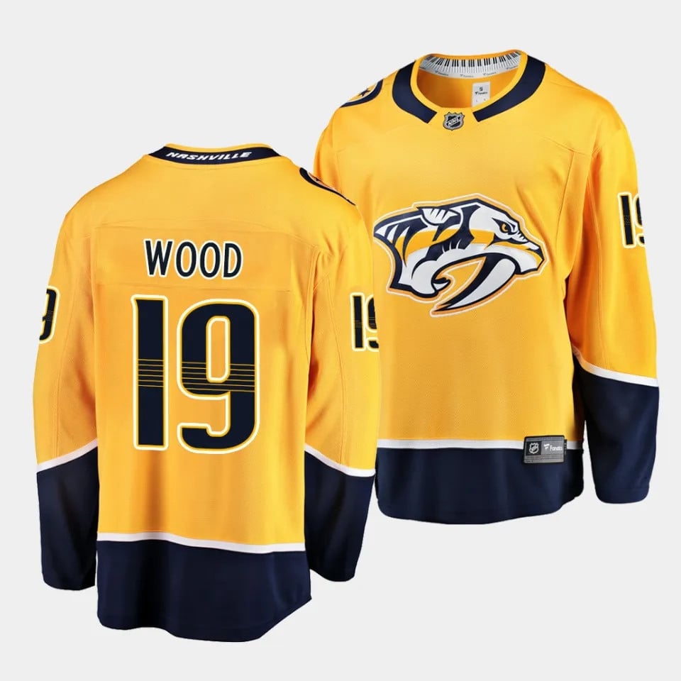 Matvei Michkov #19 Nashville Predators 2023 Draft Home Men Jersey - Yellow - JS210 