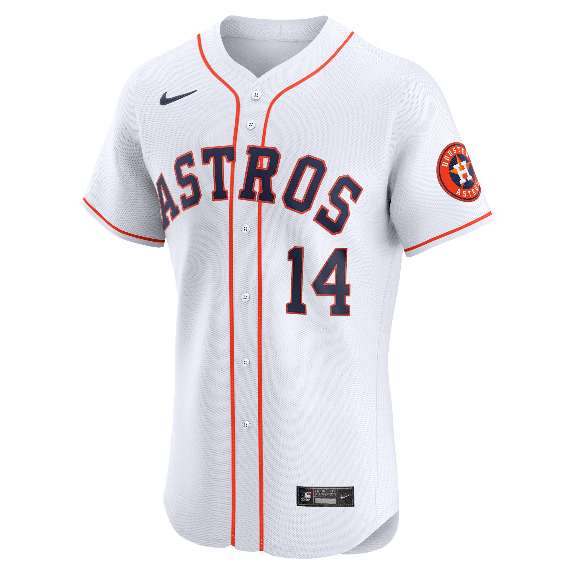 Alternative view of Mauricio Dubon Houston Astros Home Elite Player Jersey - White