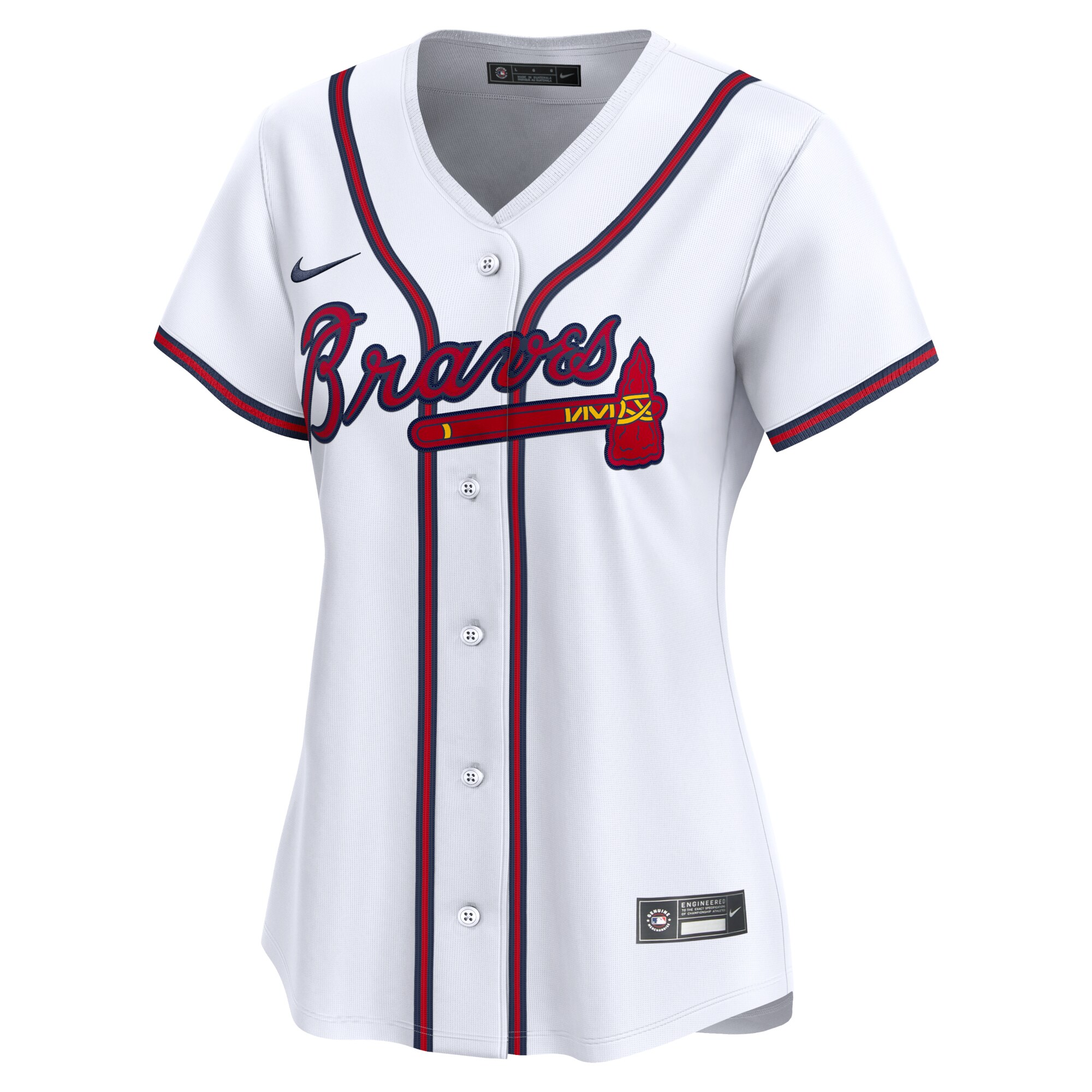 Alternative view of Max Fried Atlanta Braves Women's Home Limited Player Jersey - White