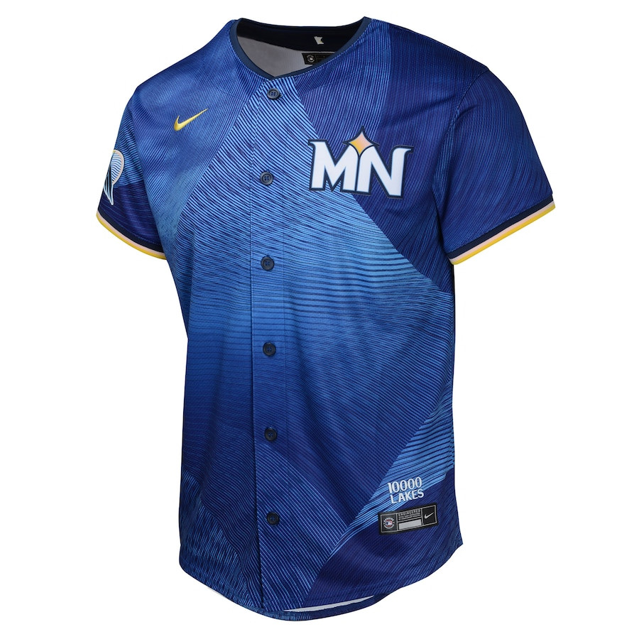 Alternative view of Max Kepler 26 Minnesota Twins 2024 City Connect Limited YOUTH Jersey - Royal 
