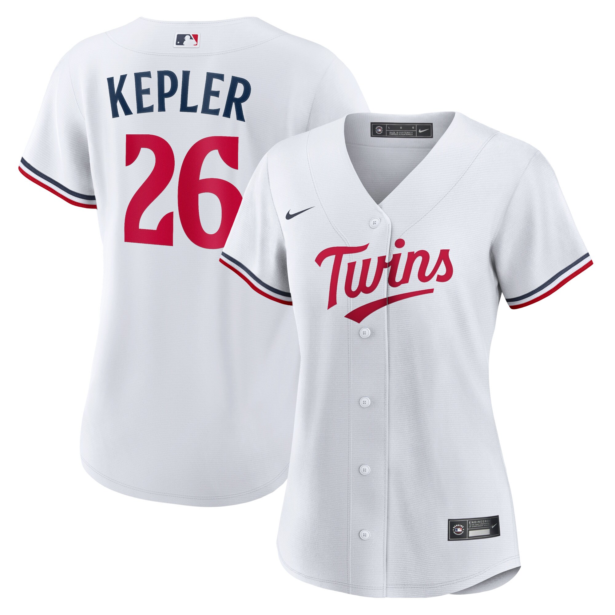 Alternative view of Max Kepler Minnesota Twins Women's Home Replica Player Jersey - White