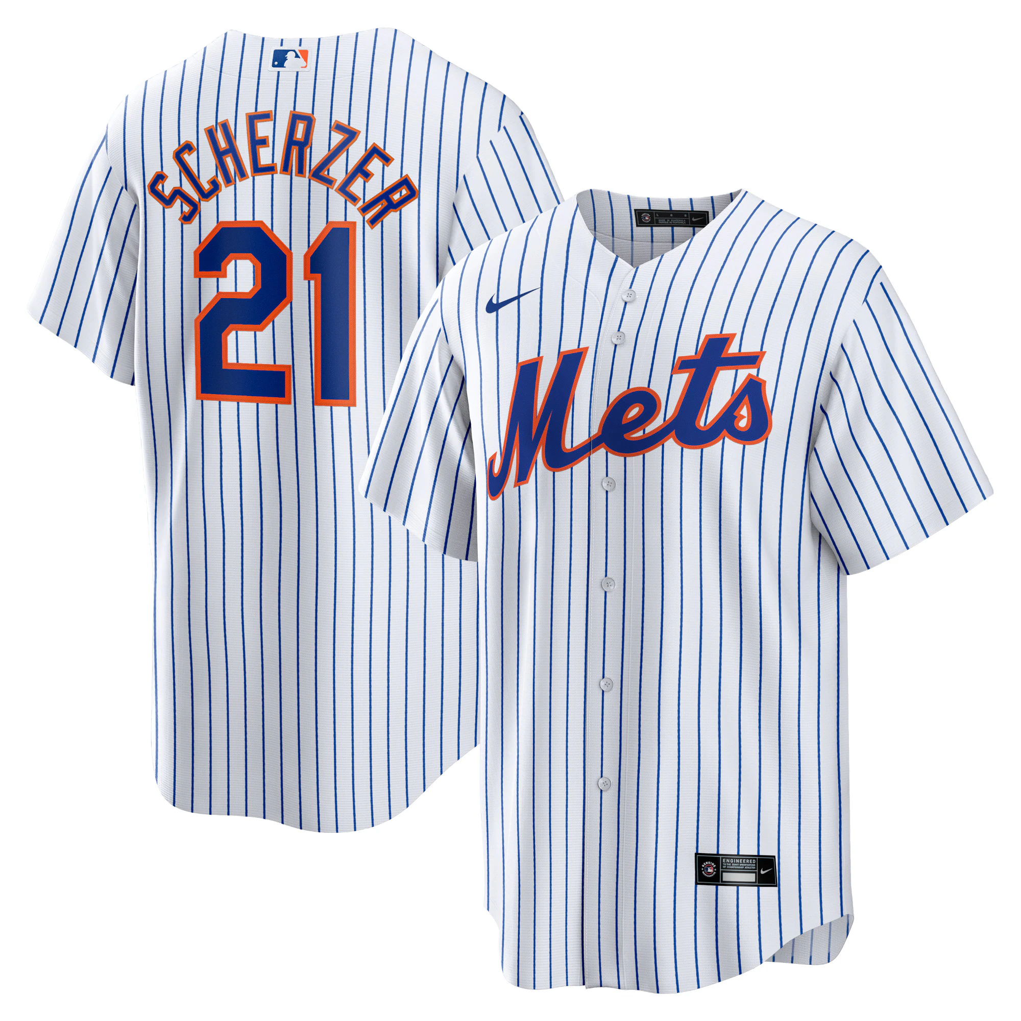 Max Scherzer New York Mets Home Replica Player Jersey - White
