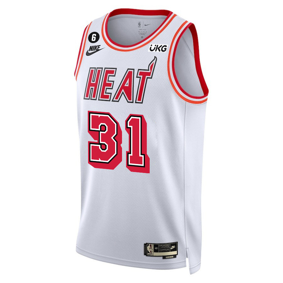 Alternative view of Max Strus 31 Miami Heat Final Champions 2023 Swingman Jersey - Classic Edition - White - JS625 
