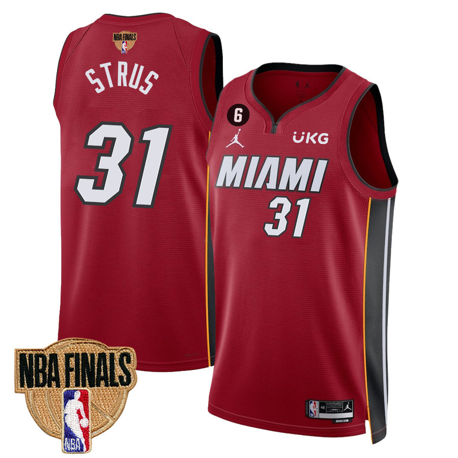 Max Strus 31 Miami Heat Final Champions 2023 Swingman Jersey - Red - JS541 