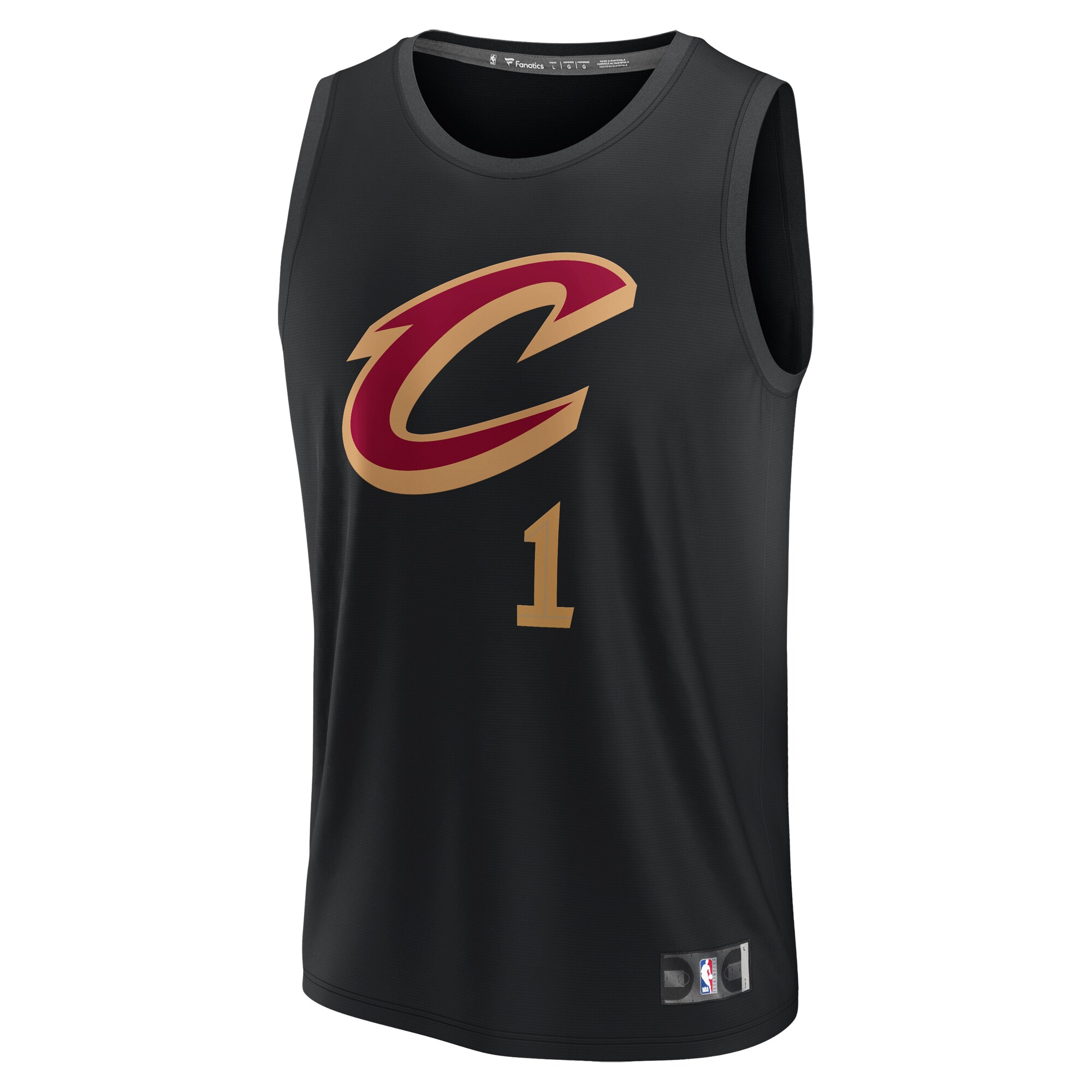 Alternative view of Max Strus Cleveland Cavaliers Fanatics Fast Break Replica Player Jersey - Statement Edition - Black