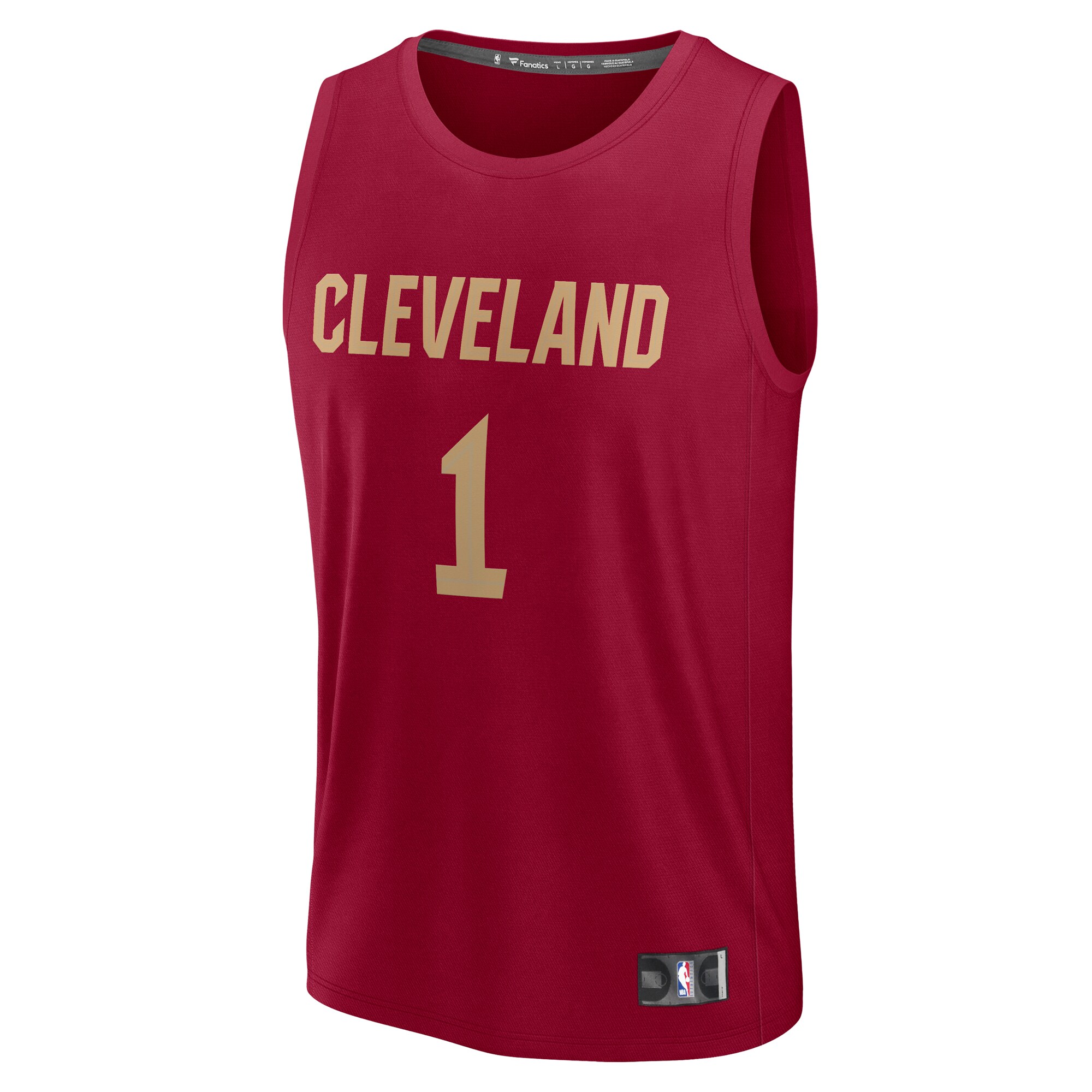 Alternative view of Max Strus Cleveland Cavaliers Fanatics Youth Fast Break Player Jersey - Icon Edition - Wine