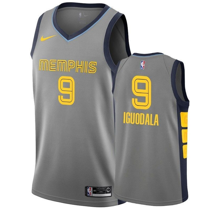 Memphis Grizzlies Andre Iguodala 9 City Men's Jersey - JS812 
