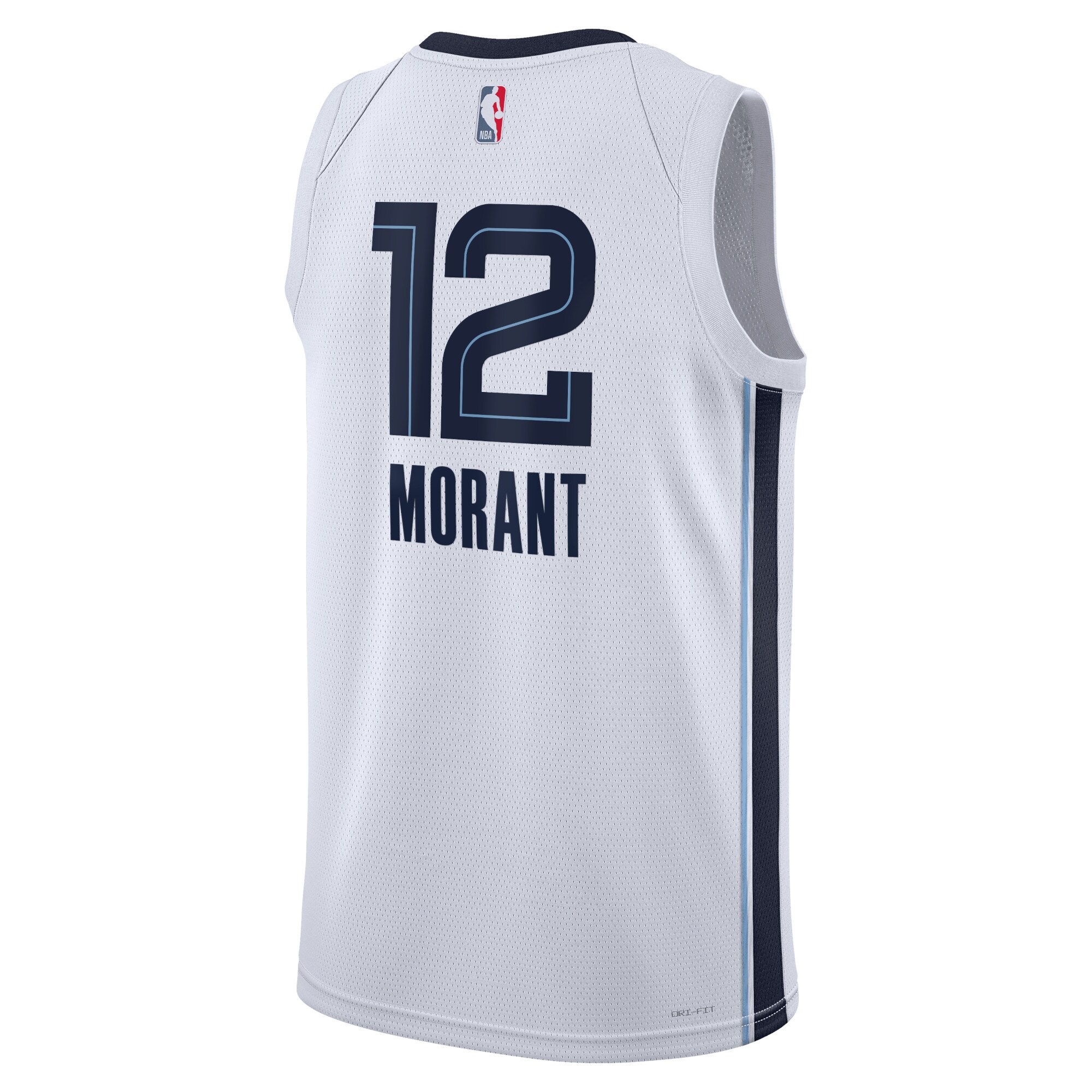 Alternative view of Memphis Grizzlies Association Edition Swingman Jersey - White - Ja Morant - Unisex - JS386 