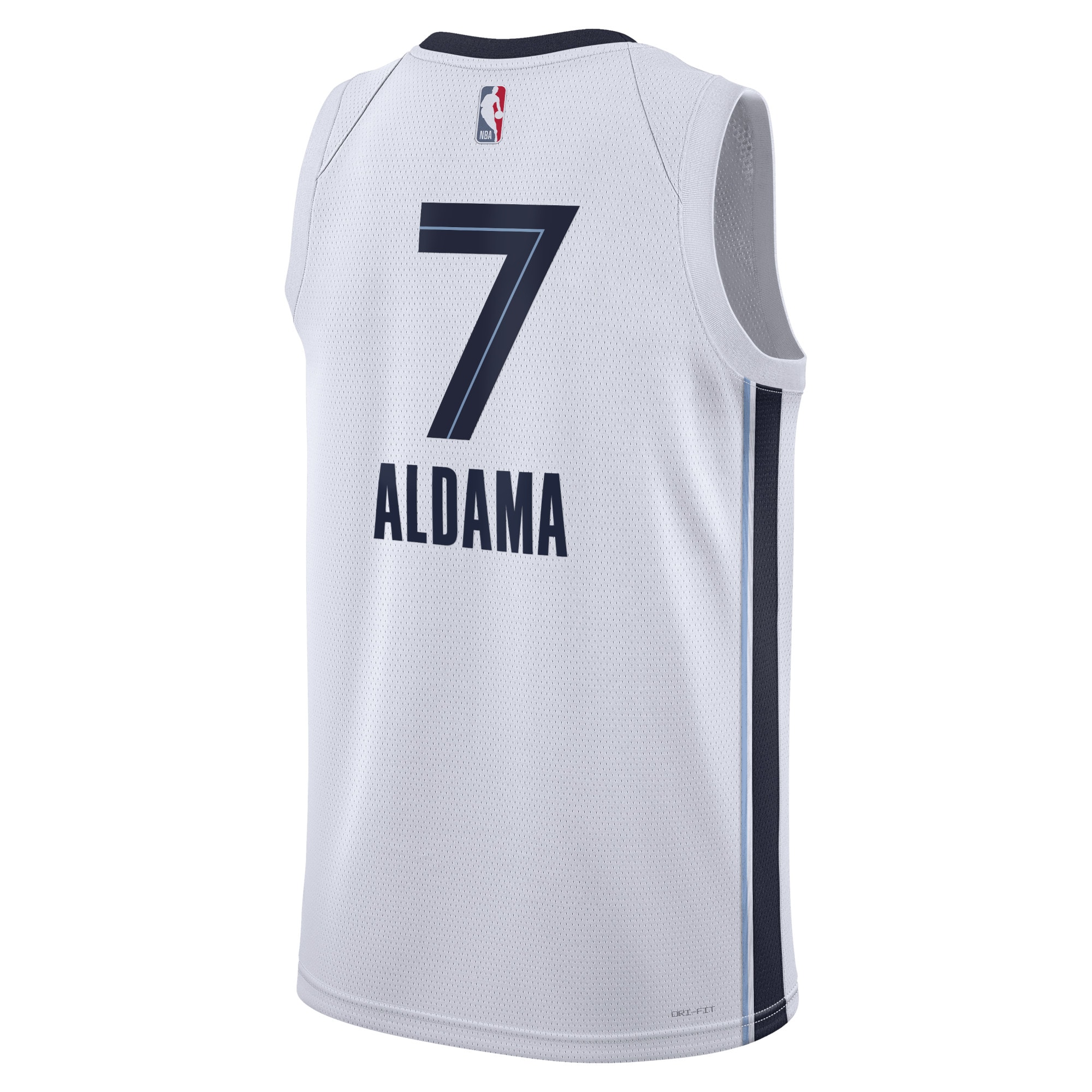 Alternative view of Memphis Grizzlies Association Edition Swingman Jersey - White - Santi Aldama - Unisex - JS644 