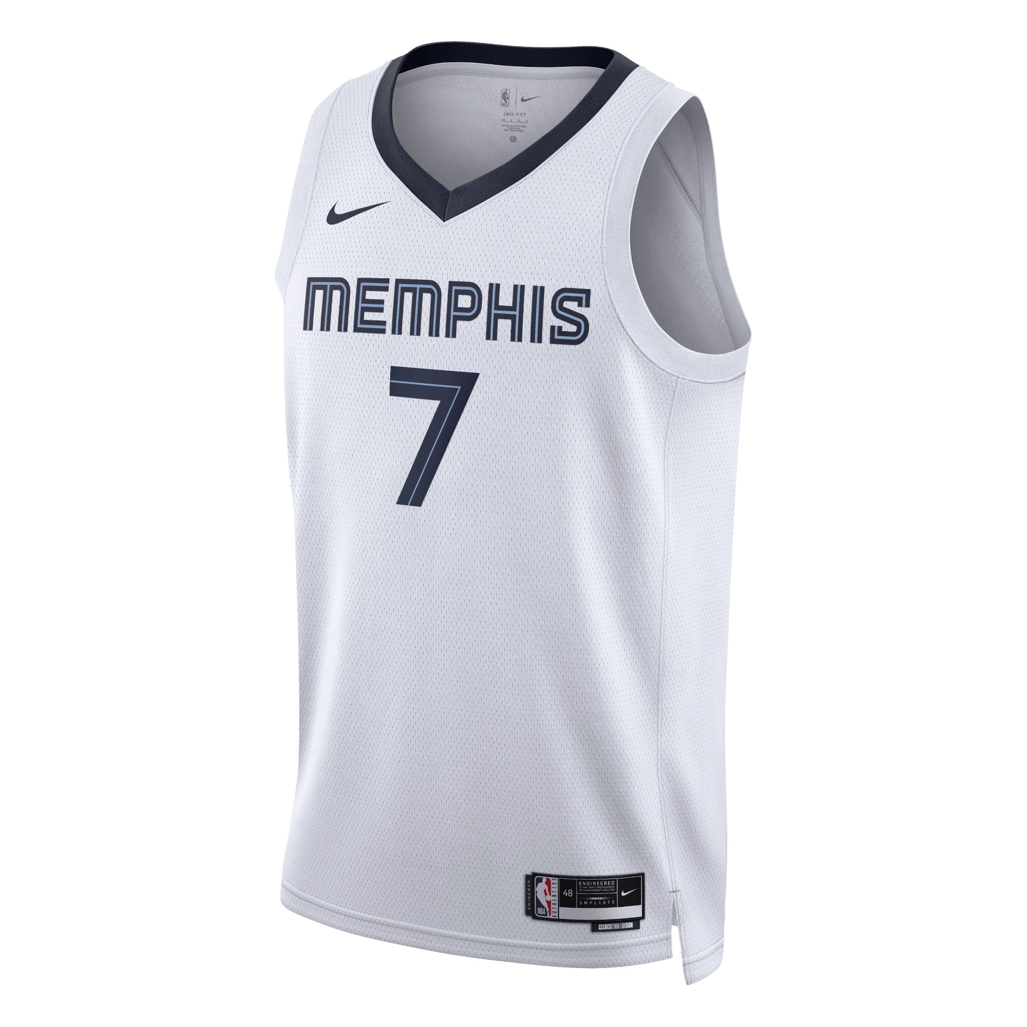 Memphis Grizzlies Association Edition Swingman Jersey - White - Santi Aldama - Unisex - JS644 