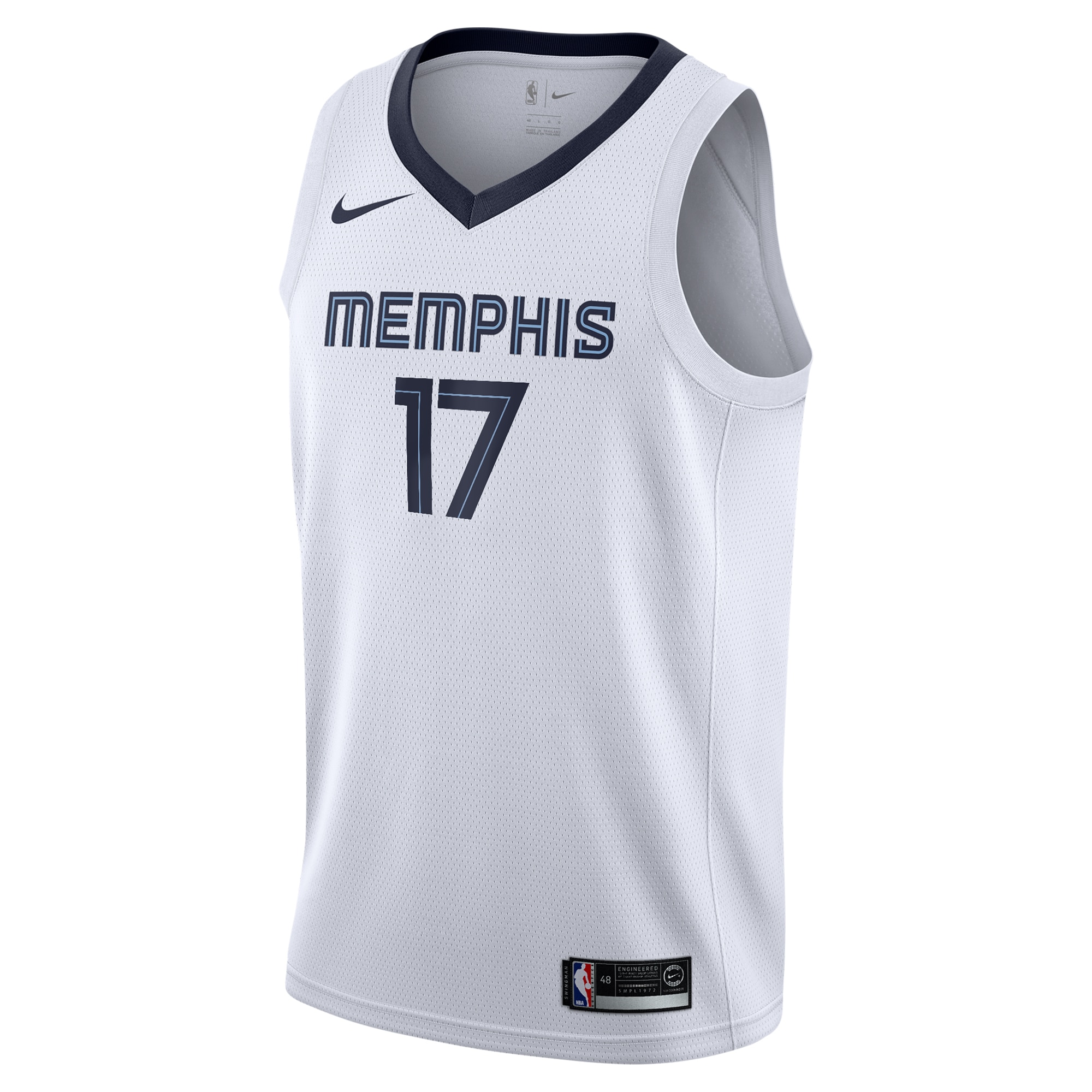 Alternative view of Memphis Grizzlies Association Edition Swingman Jersey - White - Yuki Kawamura - Youth - JS138 