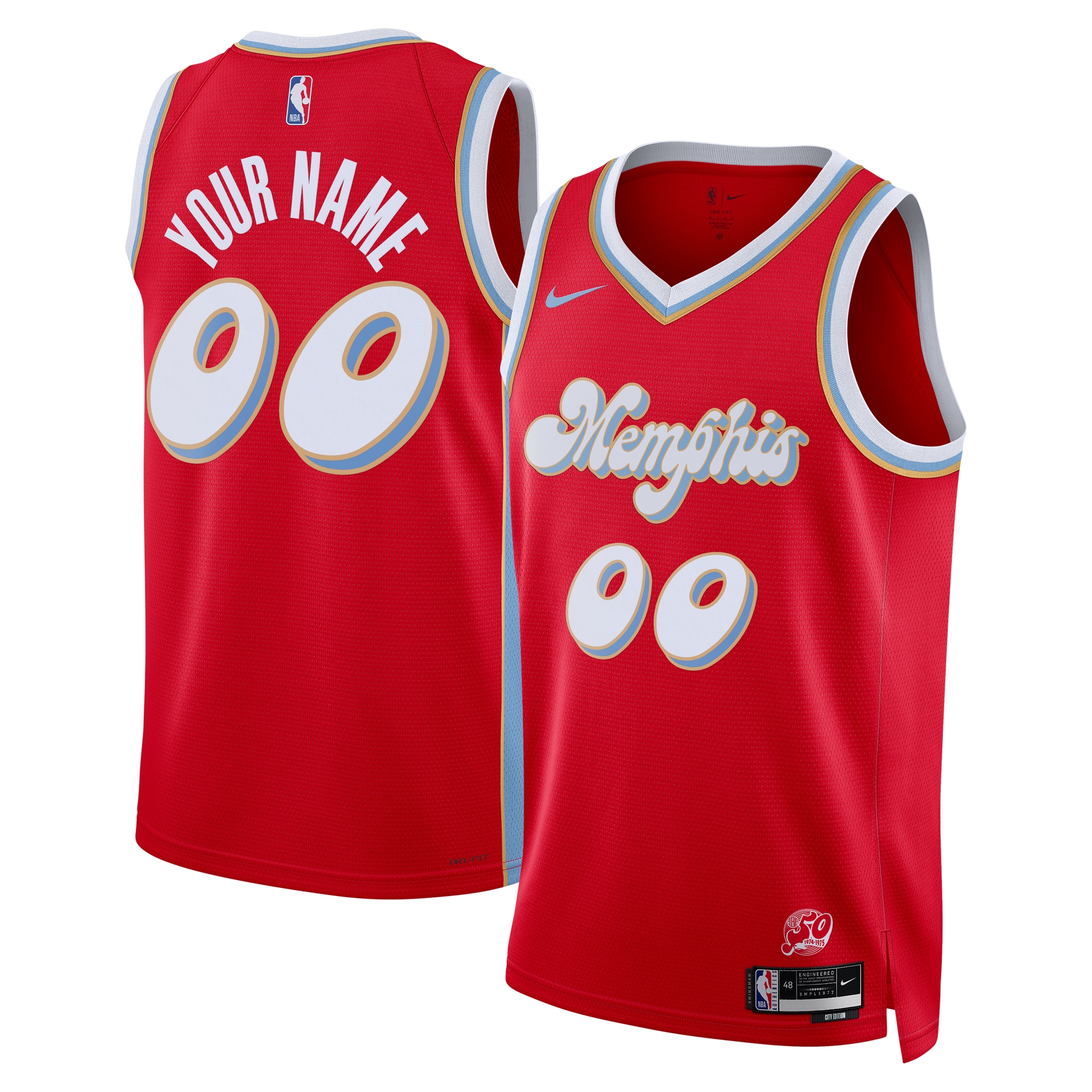 Memphis Grizzlies City Edition Swingman Jersey 2024 - Custom - Unisex - JS936 
