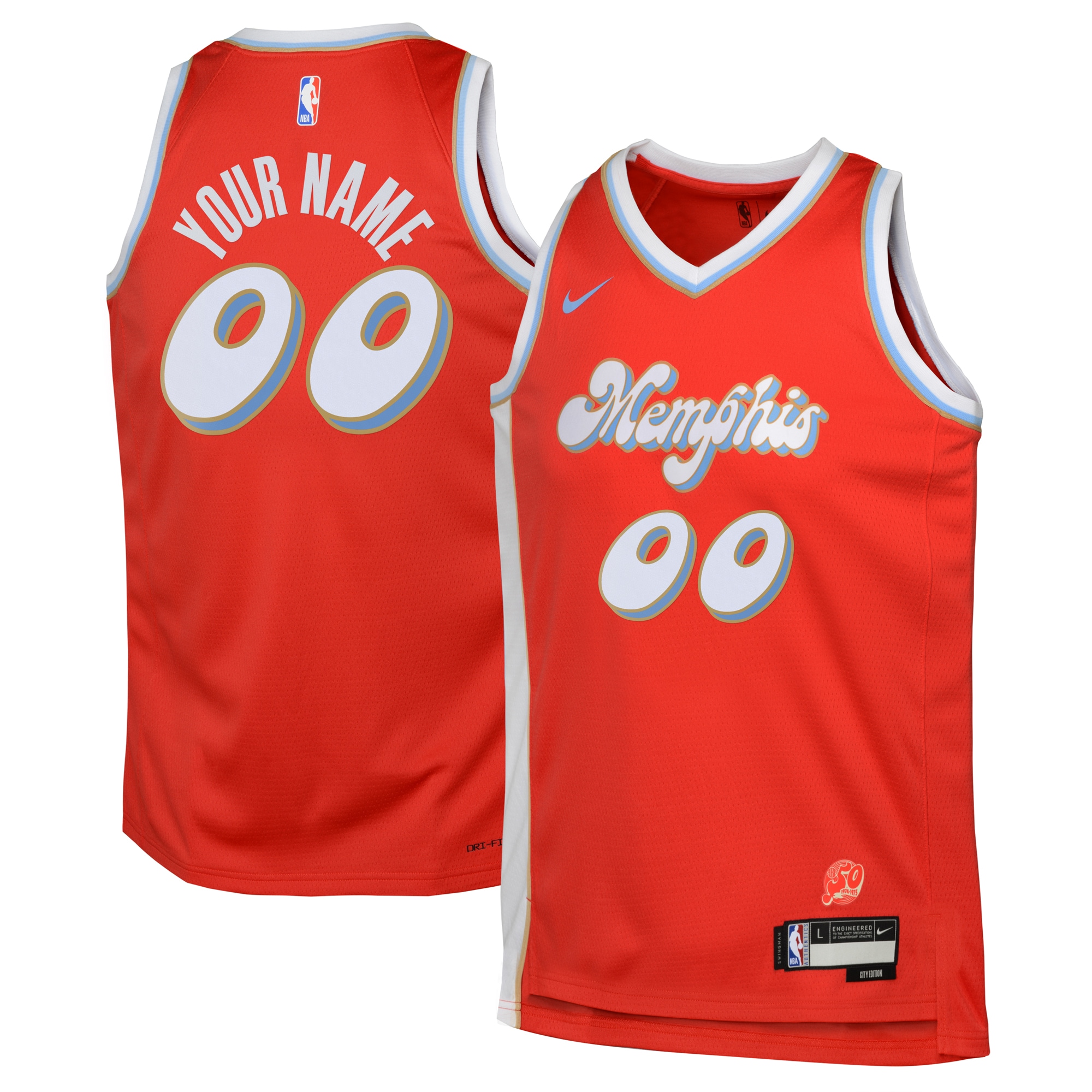Memphis Grizzlies City Edition Swingman Jersey 2024 - Custom - Youth - JS934 