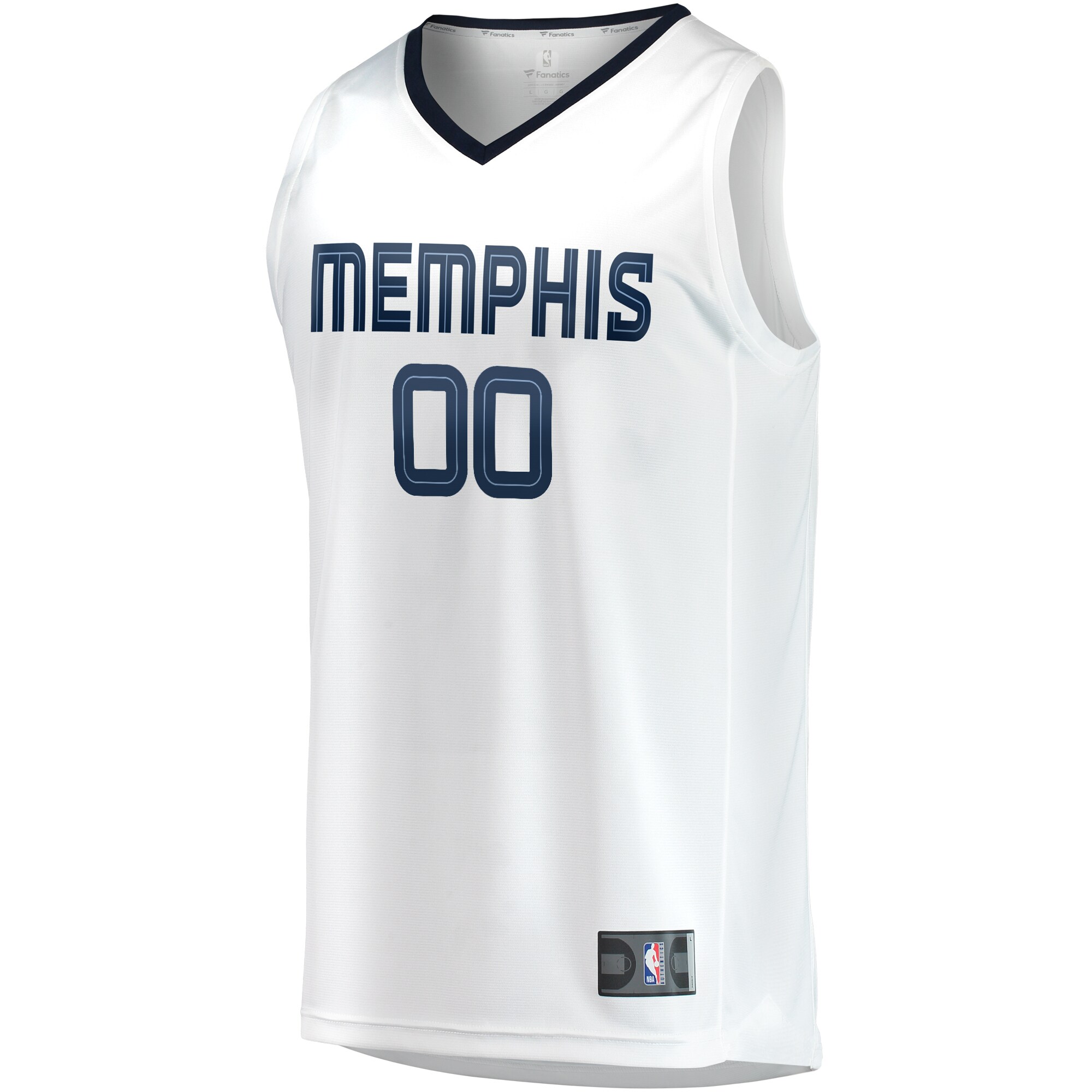 Alternative view of Memphis Grizzlies Fanatics Youth Fast Break Replica Custom Jersey - Association Edition - White