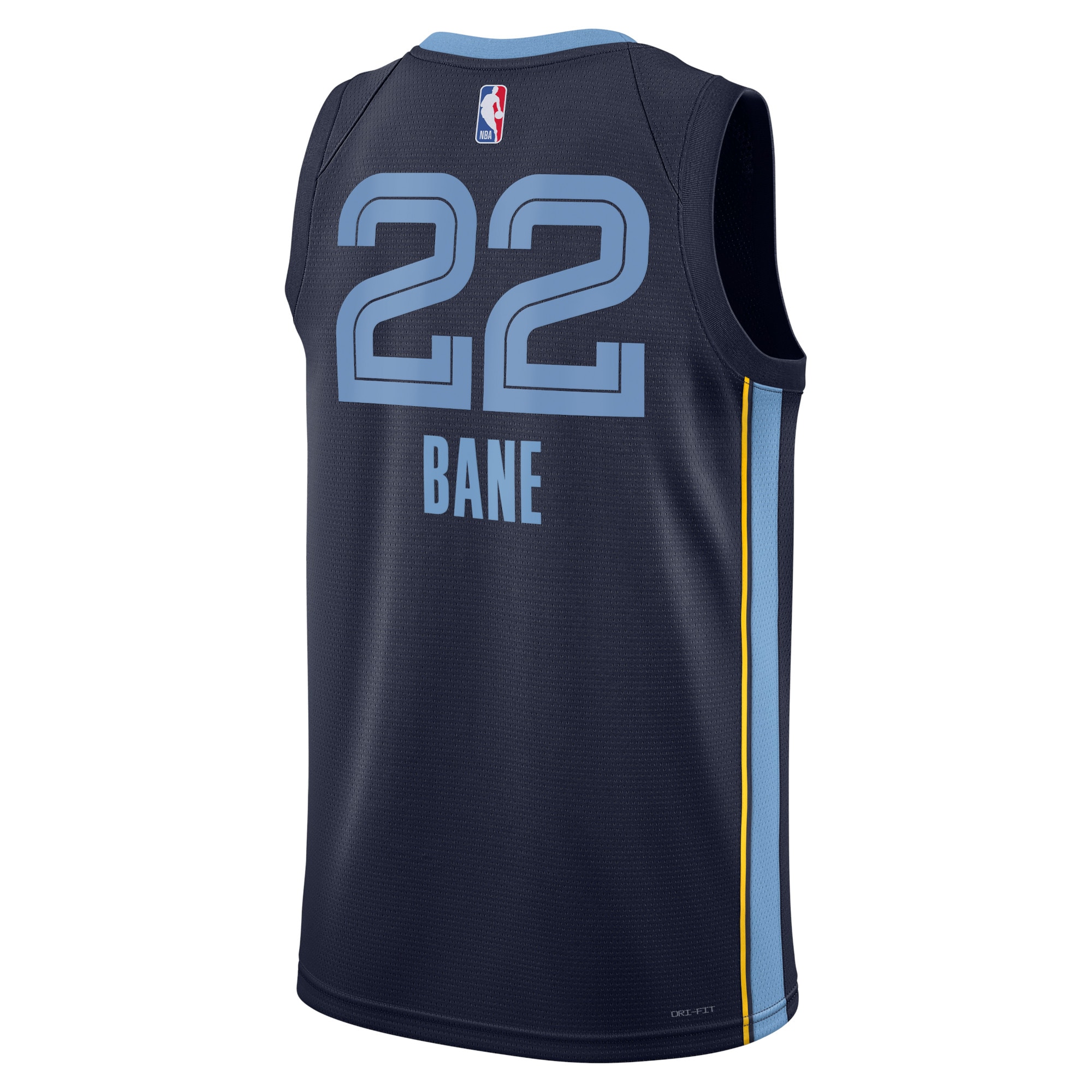 Alternative view of Memphis Grizzlies Icon Edition Swingman Jersey - Navy - Desmond Bane - Unisex - JS395 