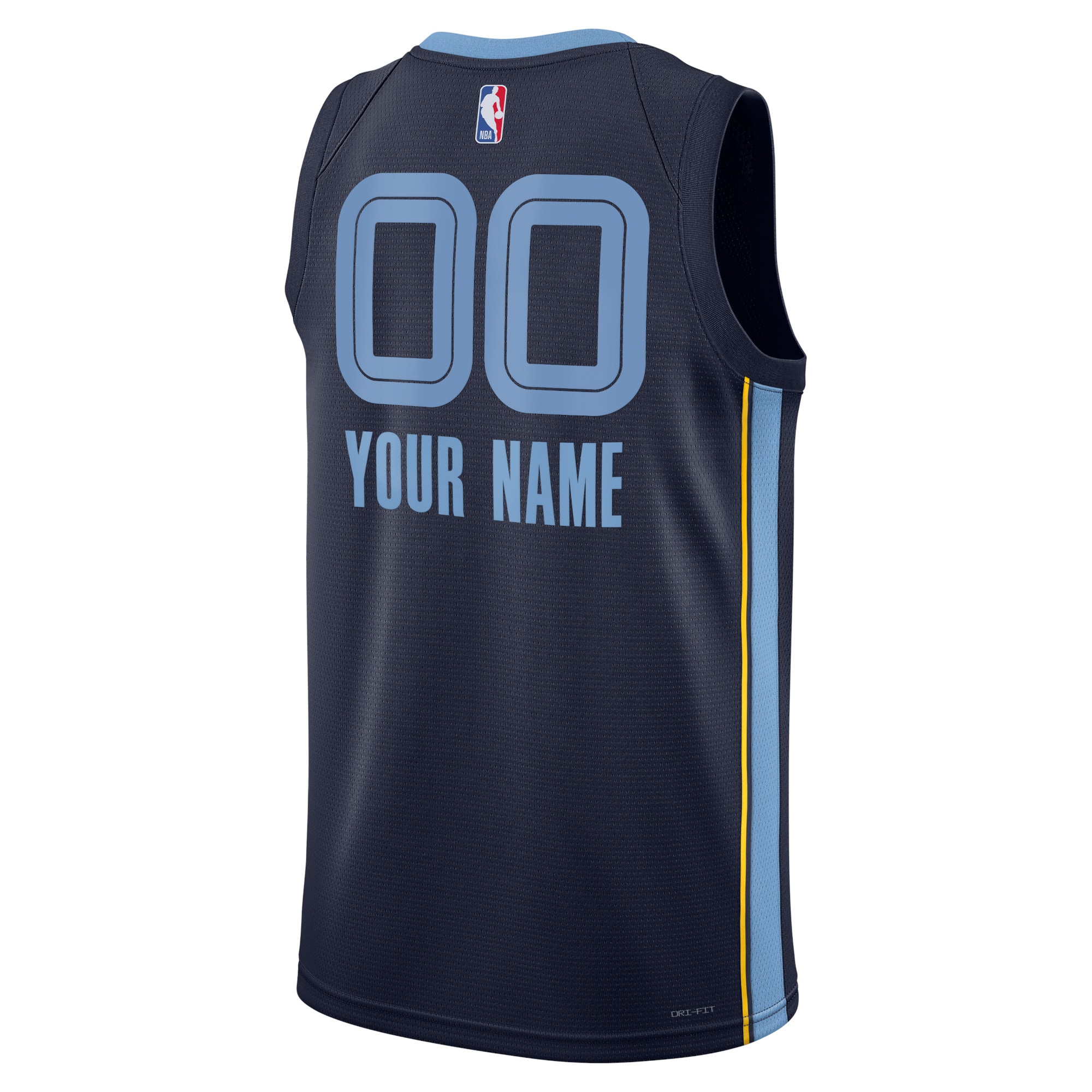 Alternative view of Memphis Grizzlies Icon Swingman Jersey - Custom - Unisex - JS638 