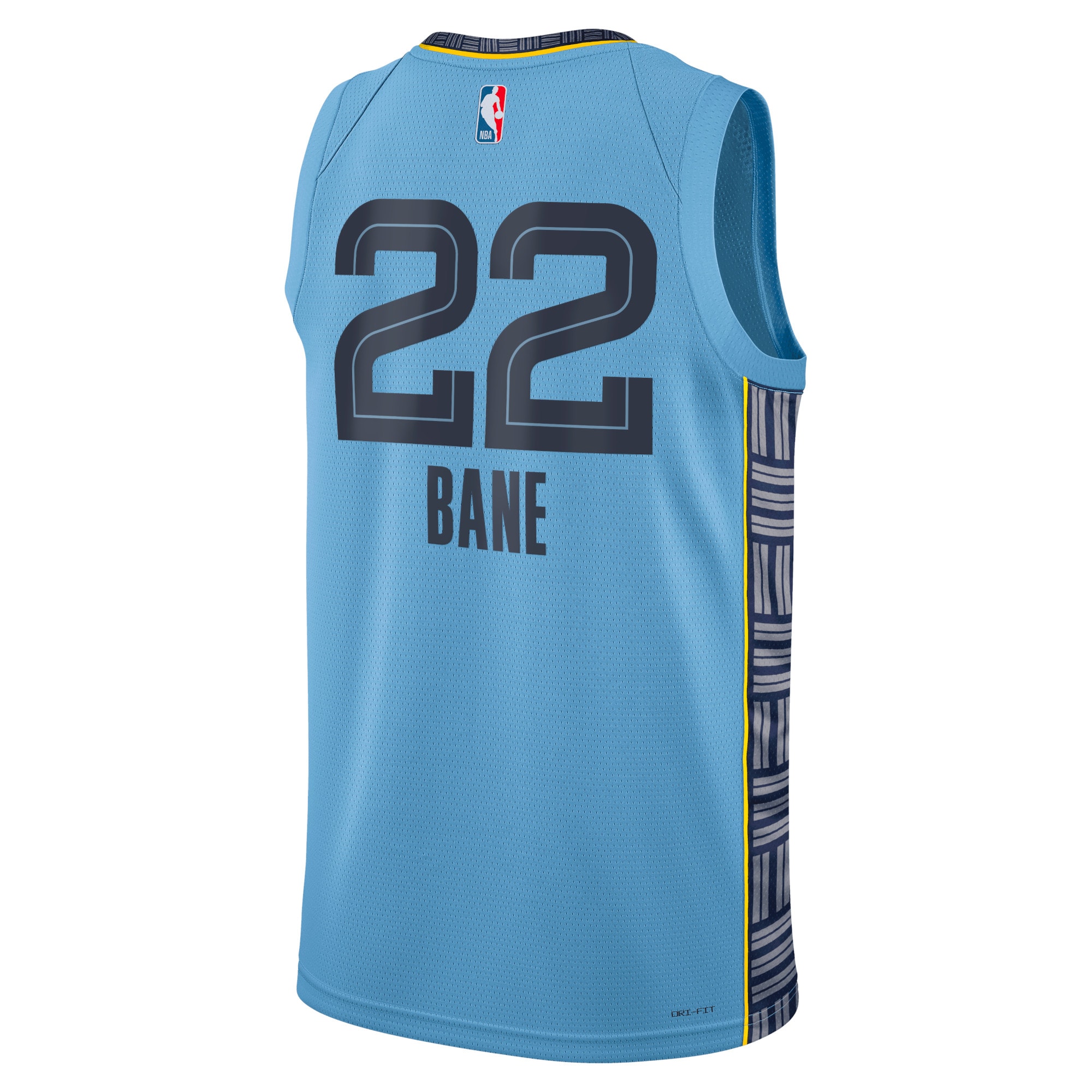 Alternative view of Memphis Grizzlies Jordan Statement Edition Swingman Jersey - Light Blue - Desmond Bane - Unisex - JS726 