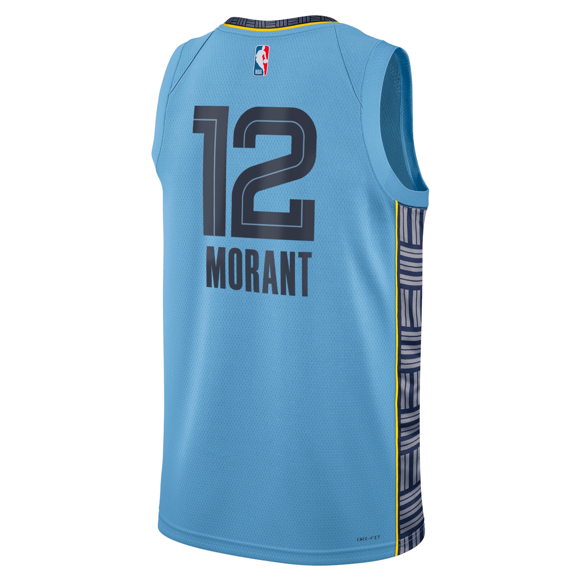 Alternative view of Memphis Grizzlies Jordan Statement Edition Swingman Jersey - Light Blue - Ja Morant - Unisex - JS861 