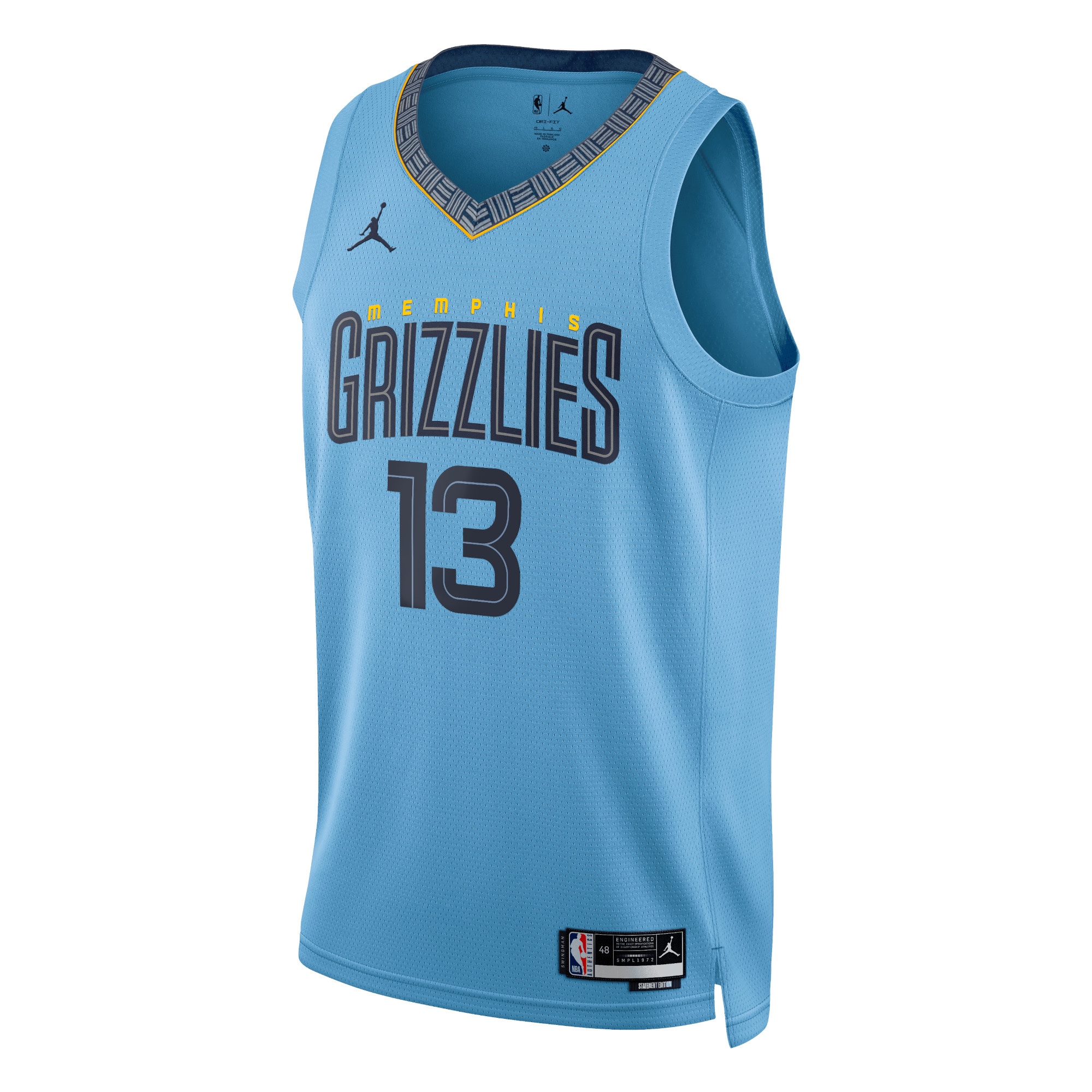 Memphis Grizzlies Jordan Statement Edition Swingman Jersey - Light Blue - Jaren Jackson Jr. - Unisex - JS746 