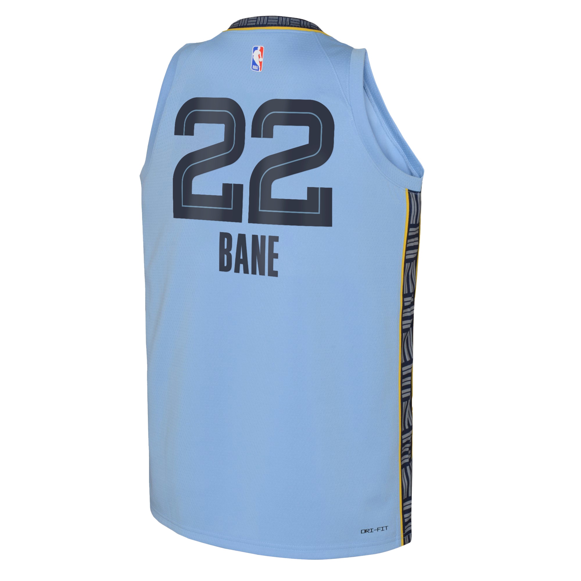 Alternative view of Memphis Grizzlies Jordan Statement Edition Swingman Jersey 22 - Light Blue - Desmond Bane - Youth - JS183 