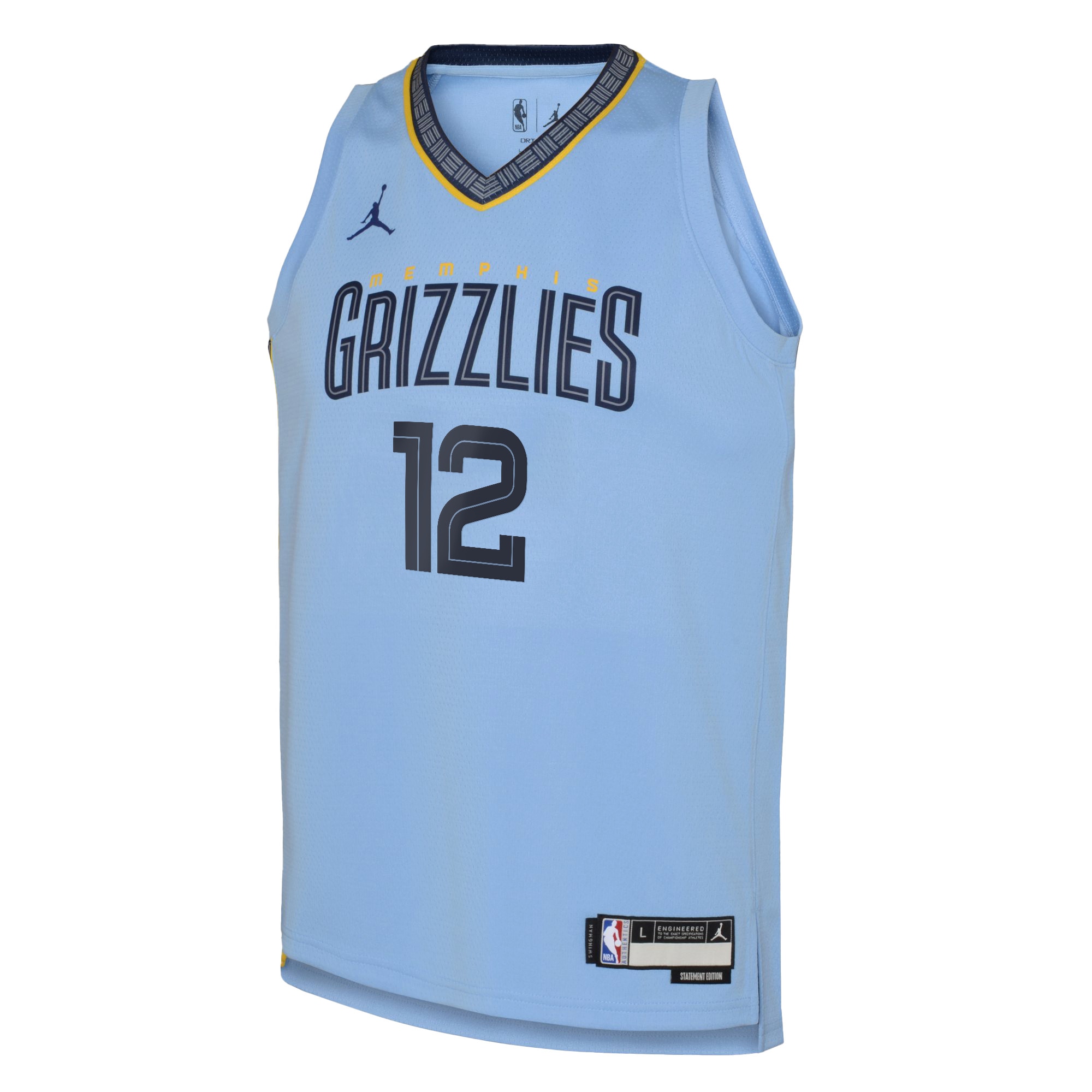 Memphis Grizzlies Jordan Statement Edition Swingman Jersey 22 - Light Blue - Ja Morant - Youth - JS410 