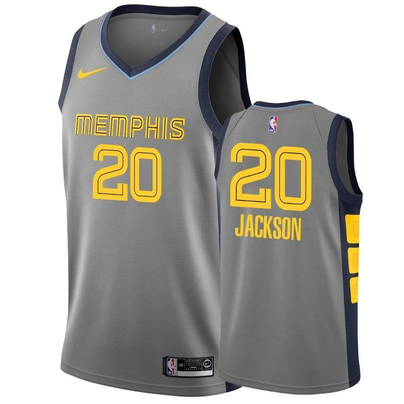 Memphis Grizzlies Josh Jackson 20 City Men's Jersey - JS238 