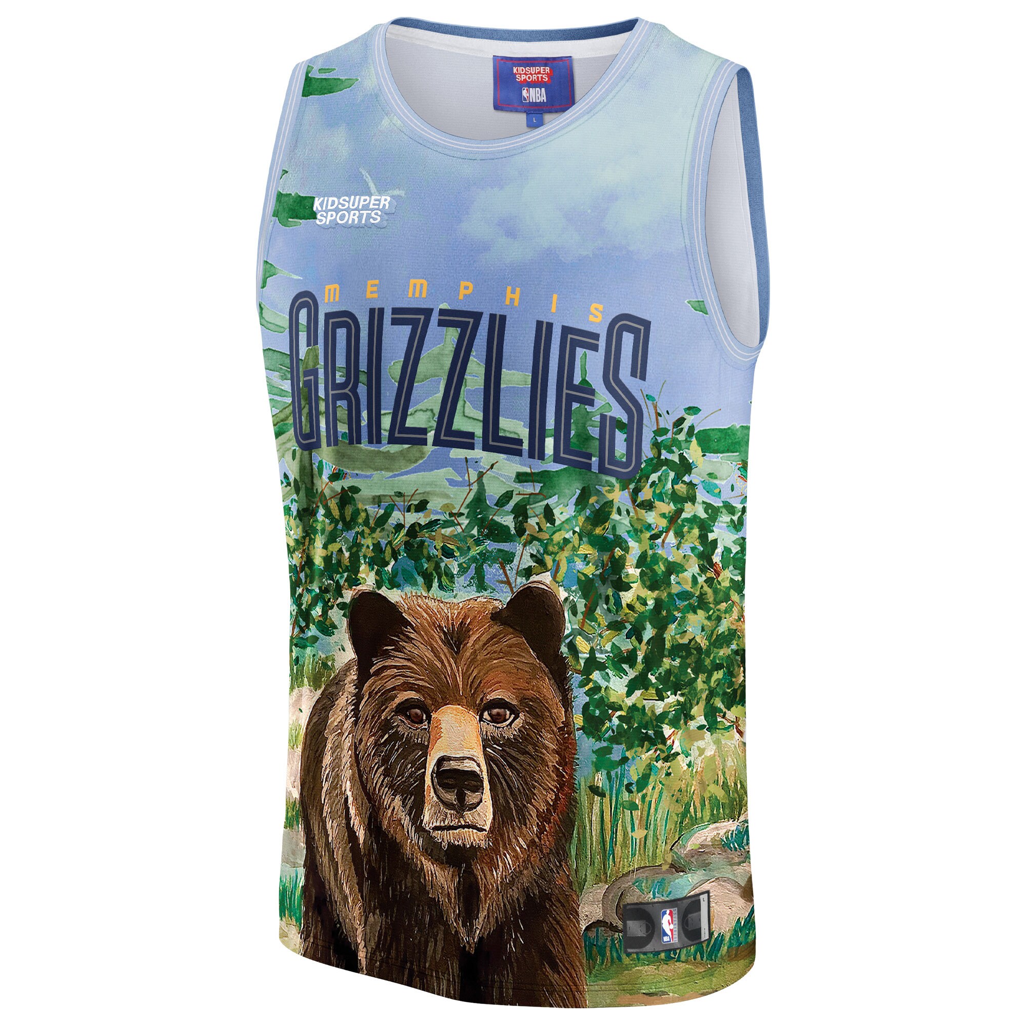 Alternative view of Memphis Grizzlies Nba & Kidsuper Studios By Fanatics Unisex Hometown Jersey - Teal