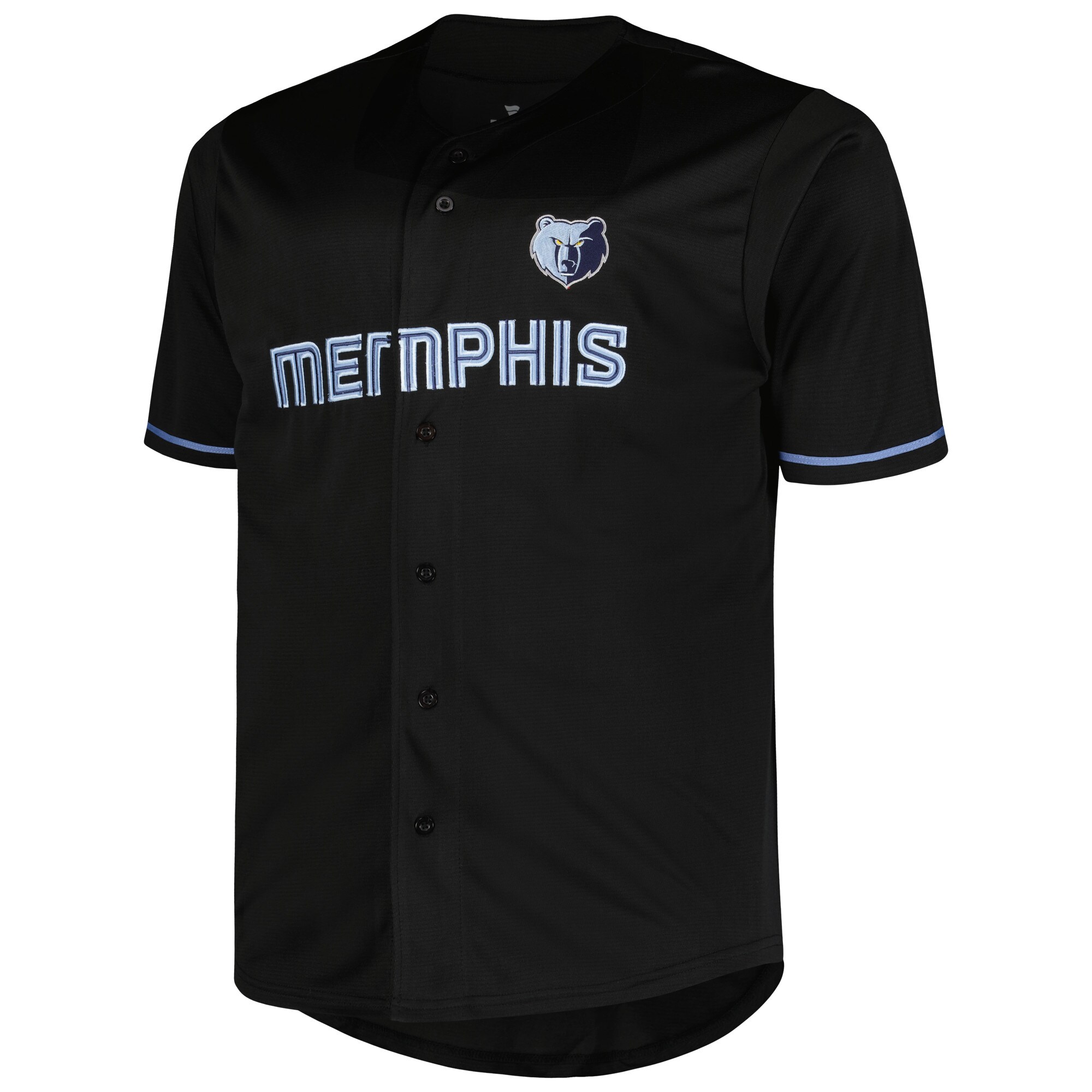 Alternative view of Memphis Grizzlies Profile Big & Tall Pop Jersey - Black