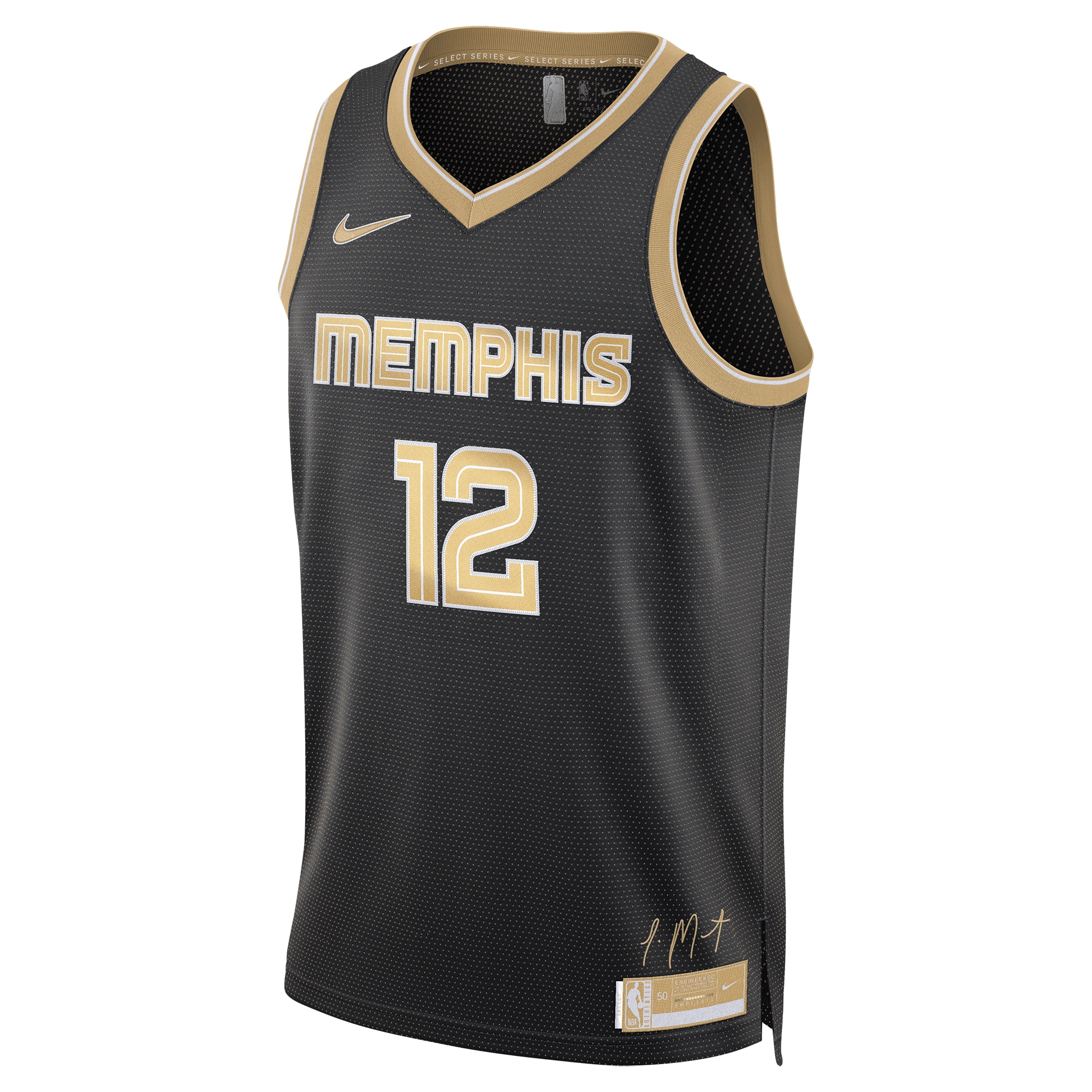Alternative view of Memphis Grizzlies Select Series Swingman Jersey - Ja Morant - Mens - JS480 