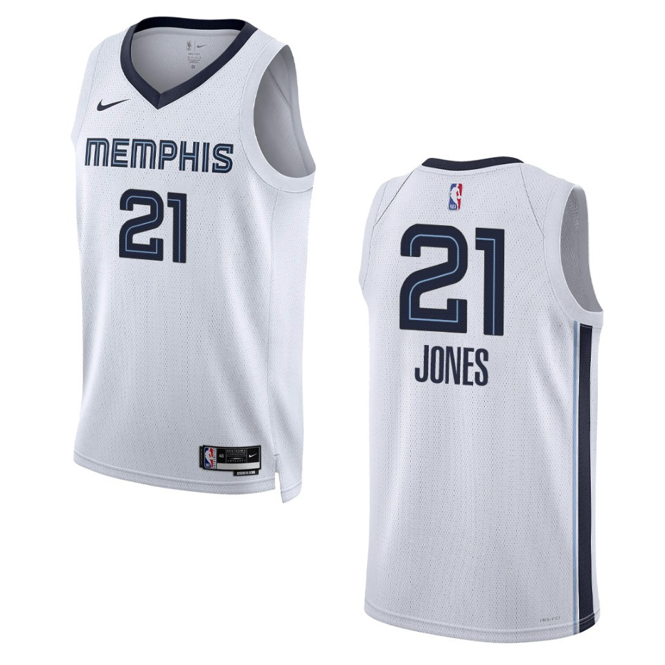 Memphis Grizzlies Tyus Jones 2022-23 Association Edition White Swingman Jersey