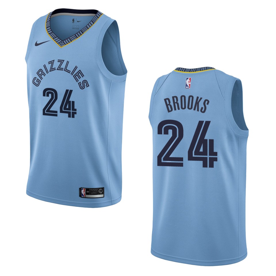 Men Memphis Grizzlies #24 Dillon Brooks Statement Swingman Jersey - Blue