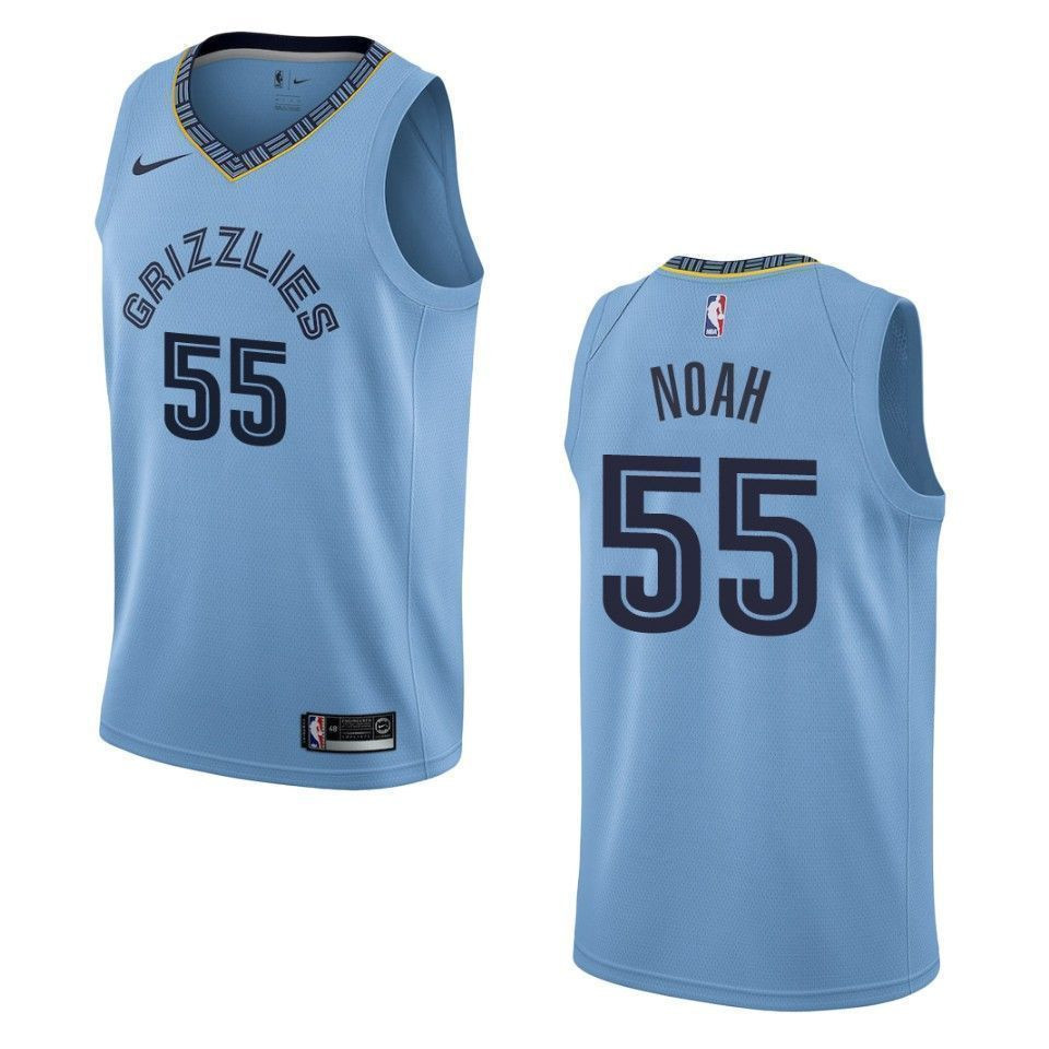 Men Memphis Grizzlies 55 Joakim Noah Statement Swingman Jersey - Blue - JS256 