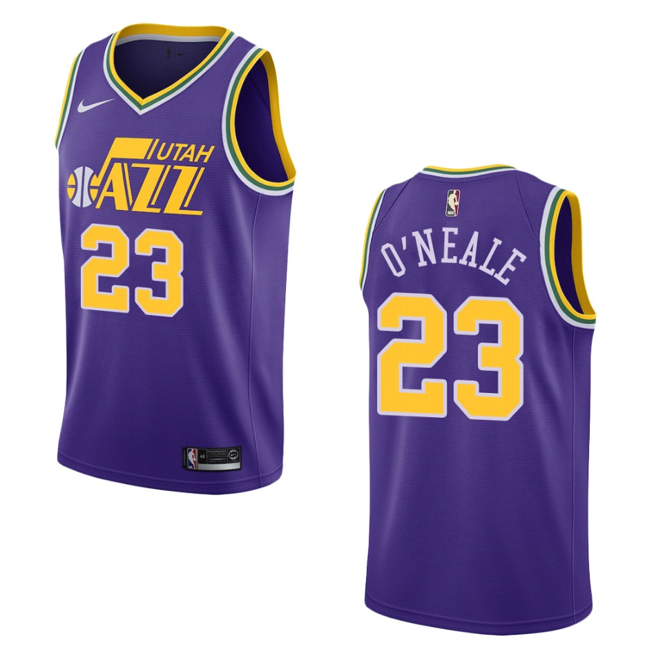 Men Utah Jazz #23 Royce O'neale Hardwood Classics Swingman Jersey - Purple