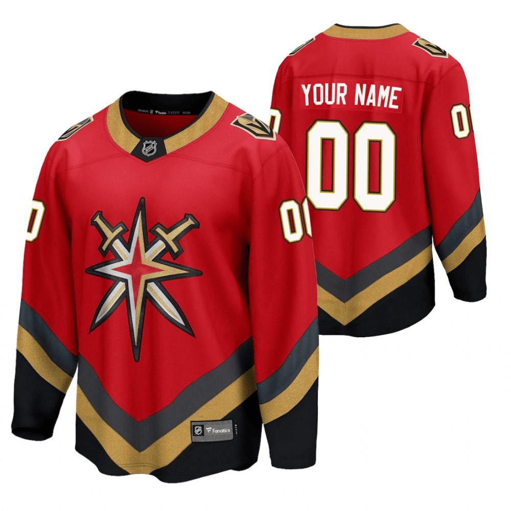 Men Vegas Golden Knights 00 Custom 2023 Special Edition Red Jersey Jersey - JS979 