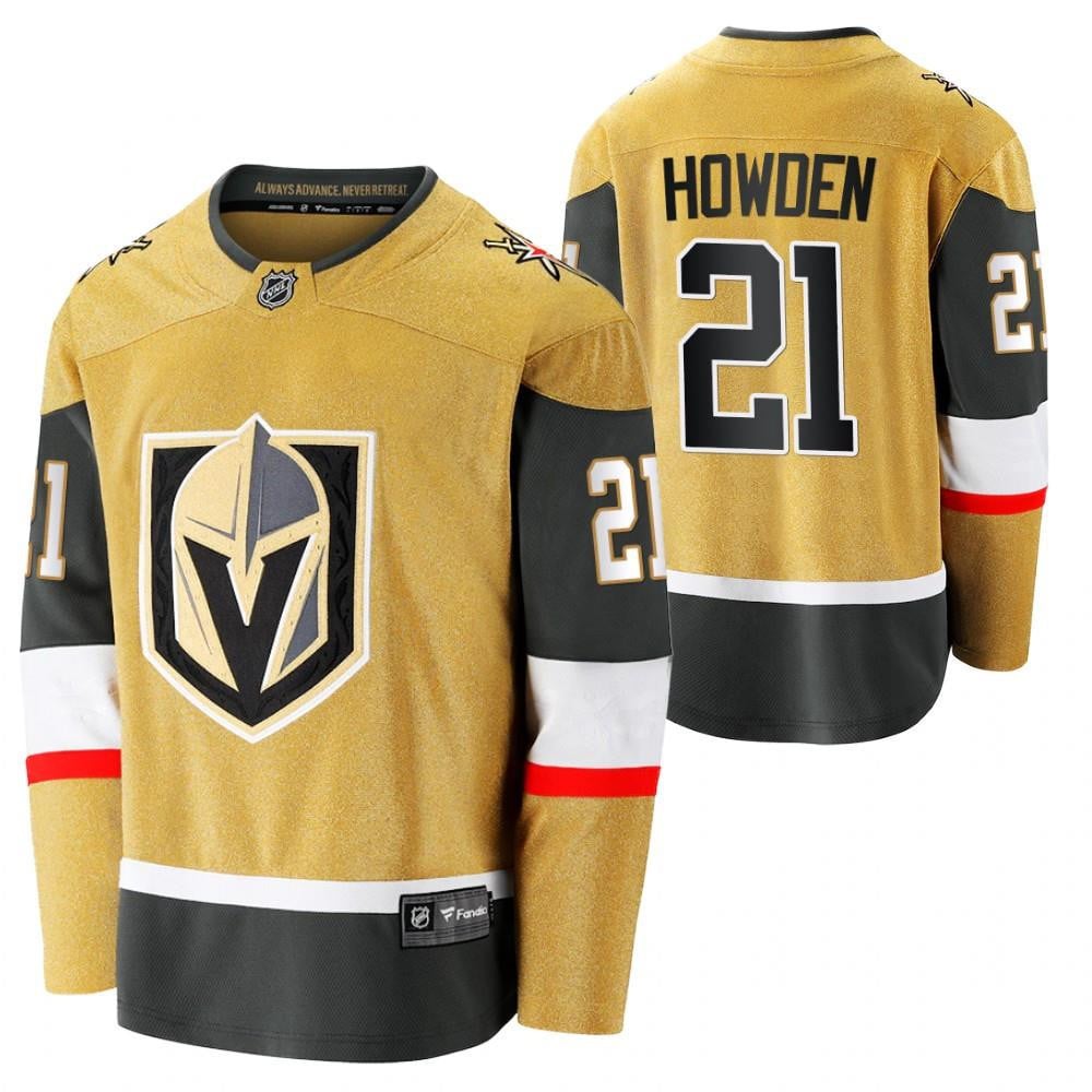 Men Vegas Golden Knights Brett Howden 21 2023 Jersey Gold Alternate Jersey - JS412 