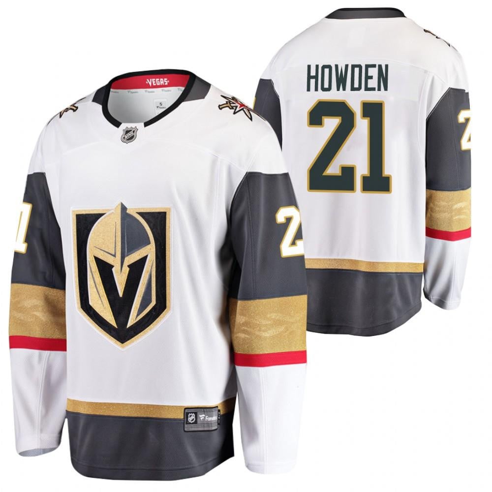 Men Vegas Golden Knights Brett Howden 21 2023 Jersey White Away Jersey - JS788 