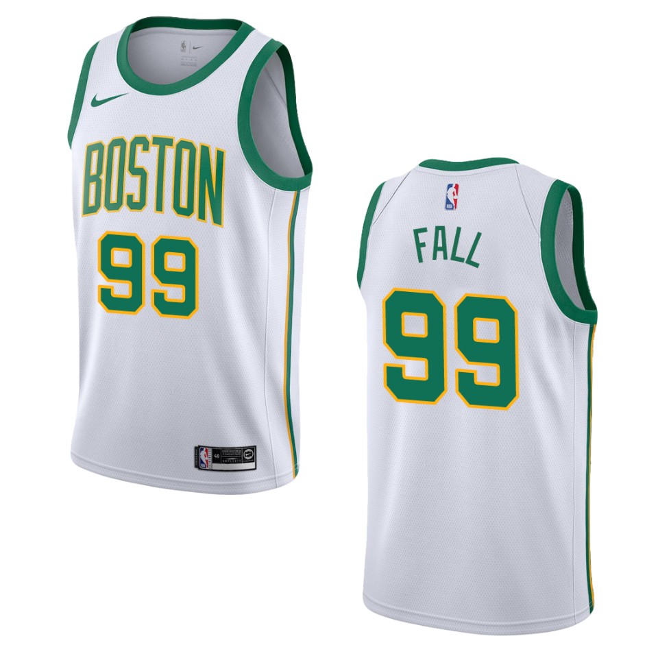 Men's 2019-20 Boston Celtics #99 Tacko Fall City Swingman Jersey - White