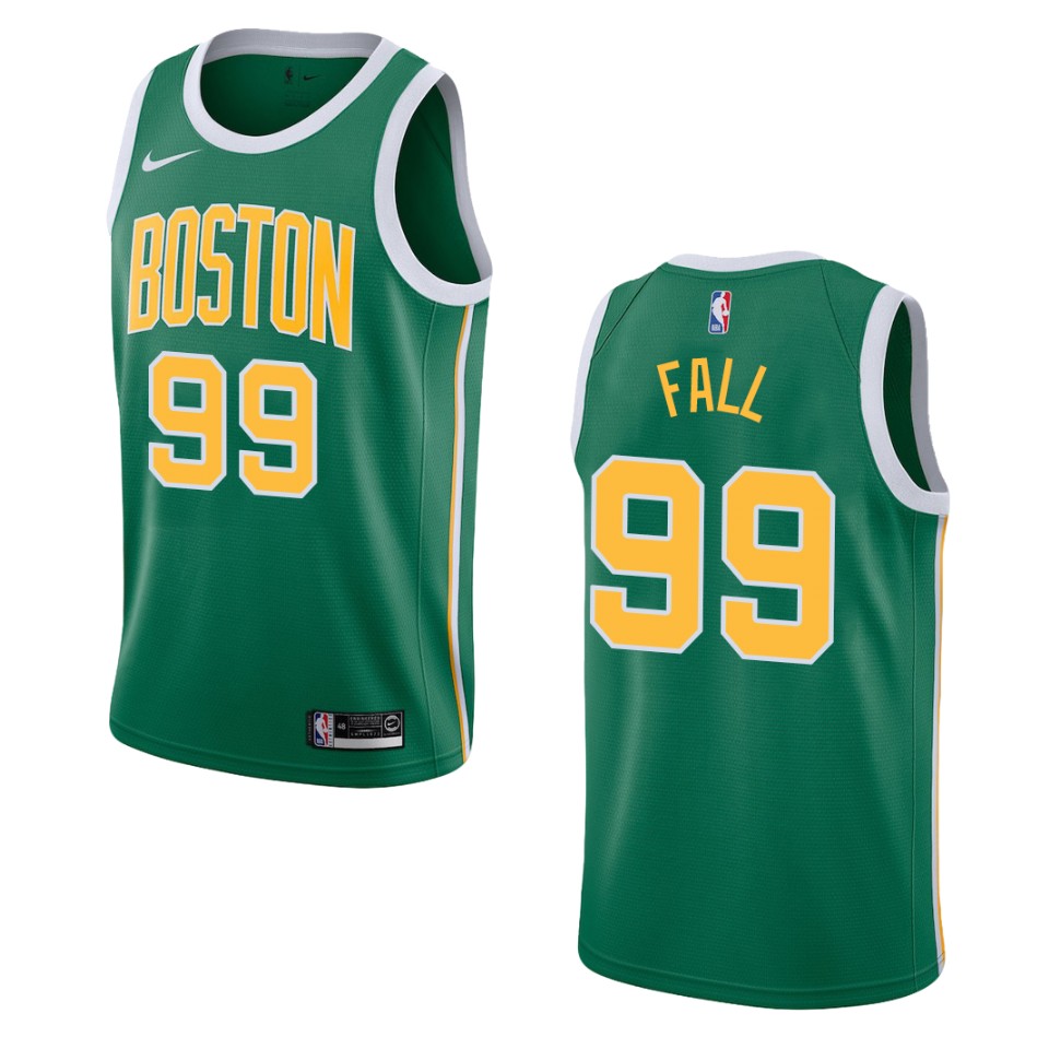 Men's 2019-20 Boston Celtics #99 Tacko Fall Earned Swingman Jersey - Green