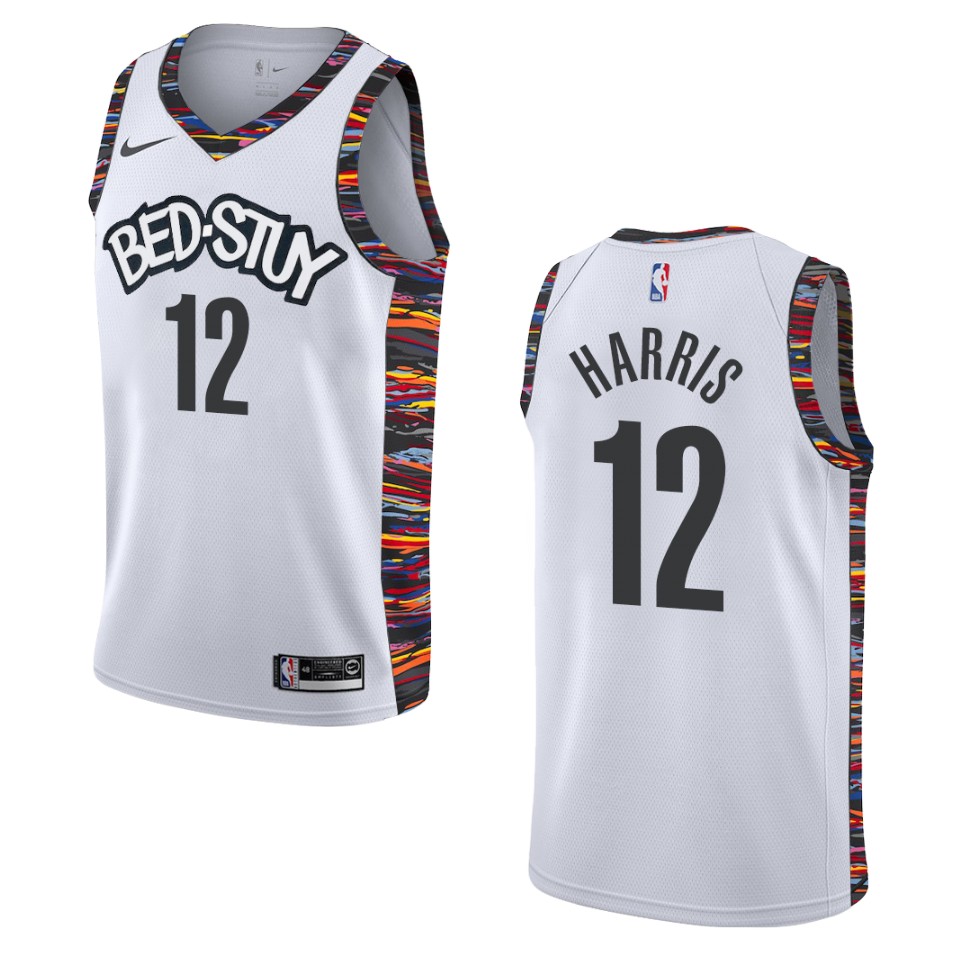 Men's 2019-20 Brooklyn Nets #12 Joe Harris City Swingman Jersey - White