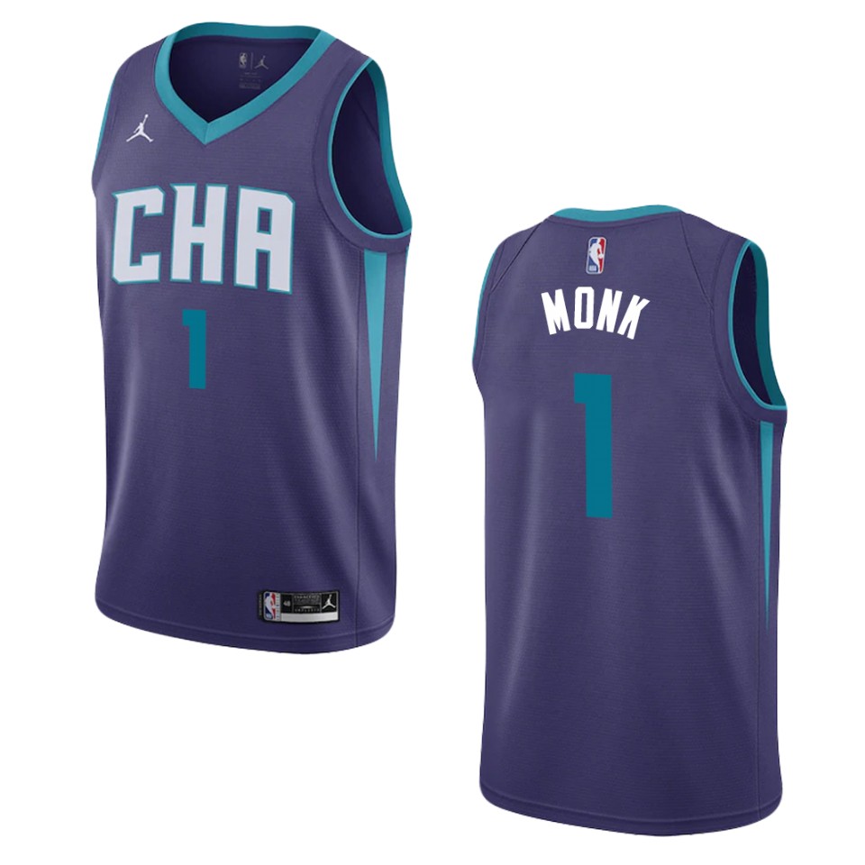Men's 2019-20 Charlotte Hornets #1 Malik Monk Statement Swingman Jersey - Purple