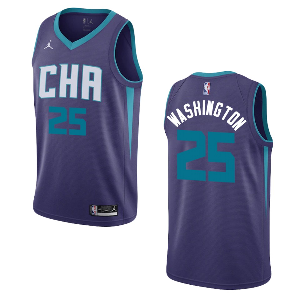 Men's 2019-20 Charlotte Hornets #25 P. J. Washington Statement Swingman Jersey - Purple